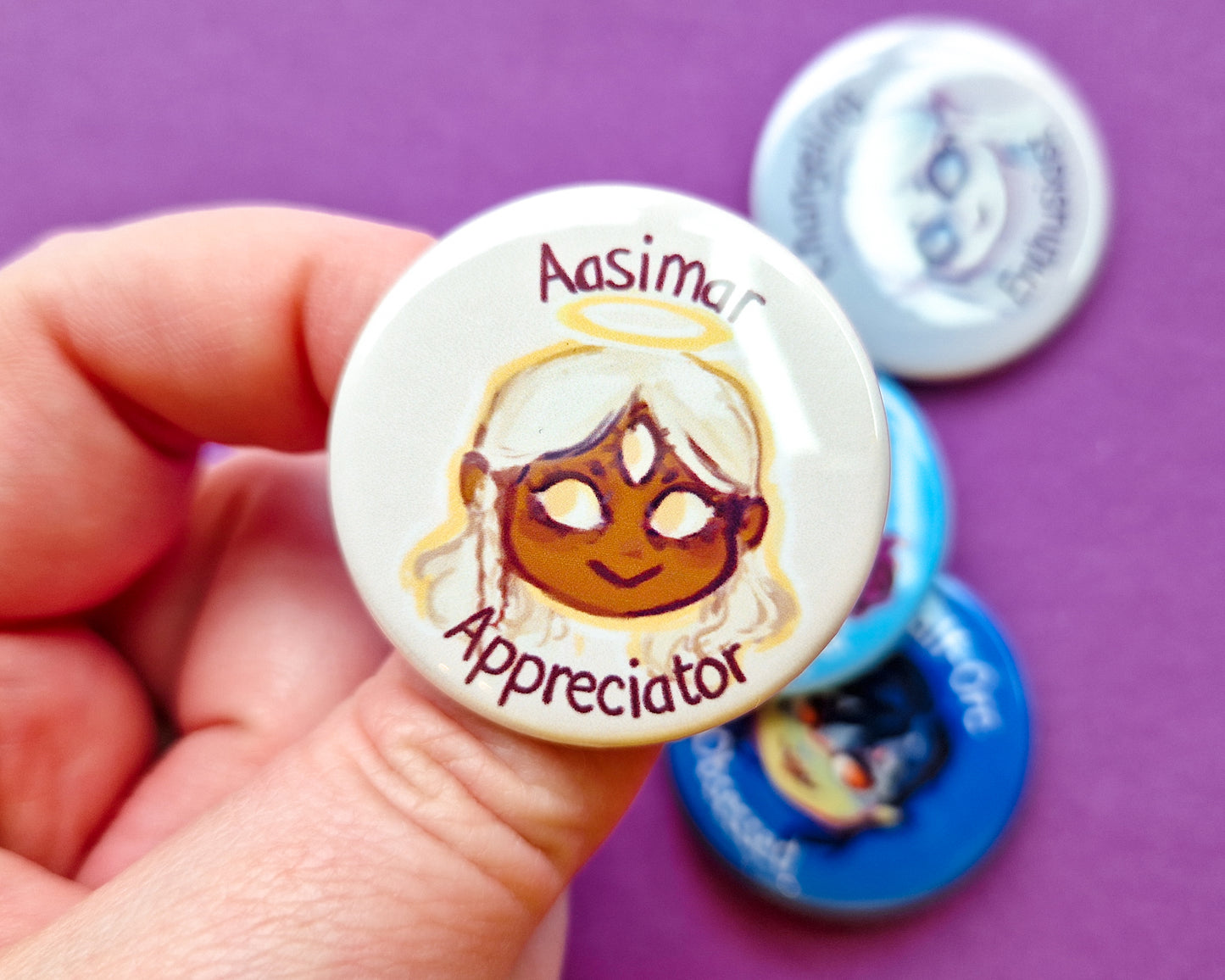 DnD character race Pinback Buttons