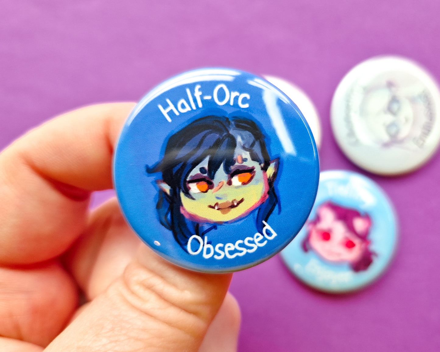DnD character race Pinback Buttons