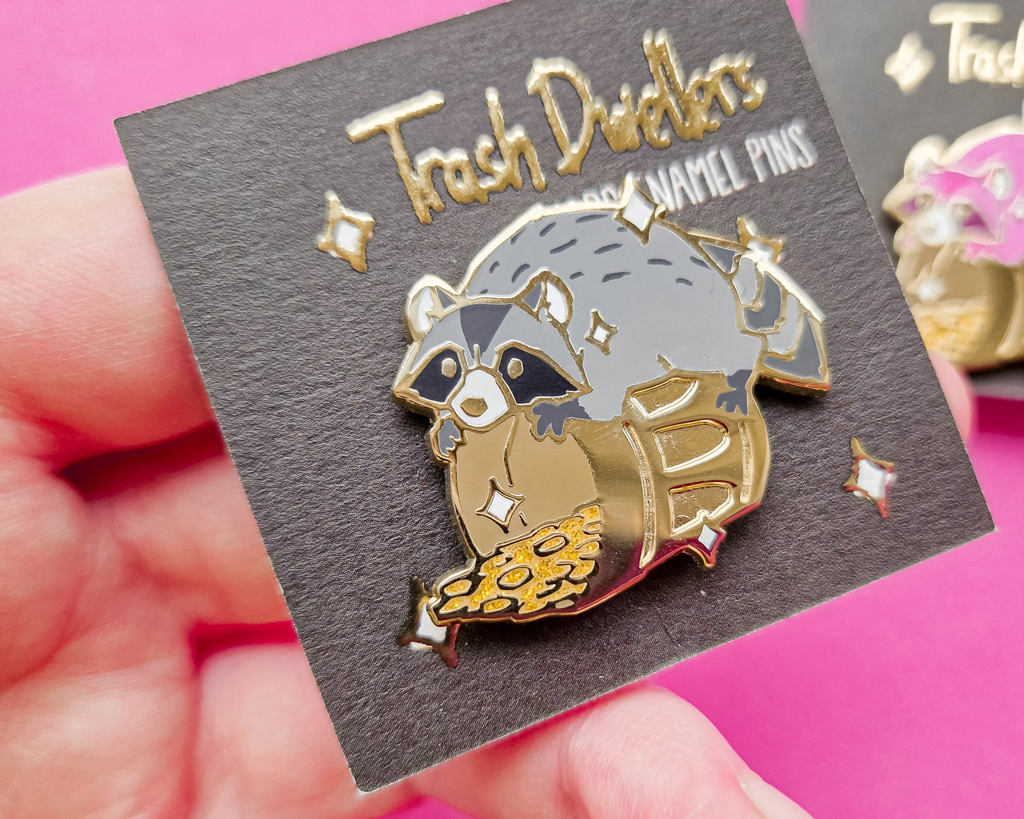 Treasure Raccoon - Hard Enamel Pin - Trash Dwellers