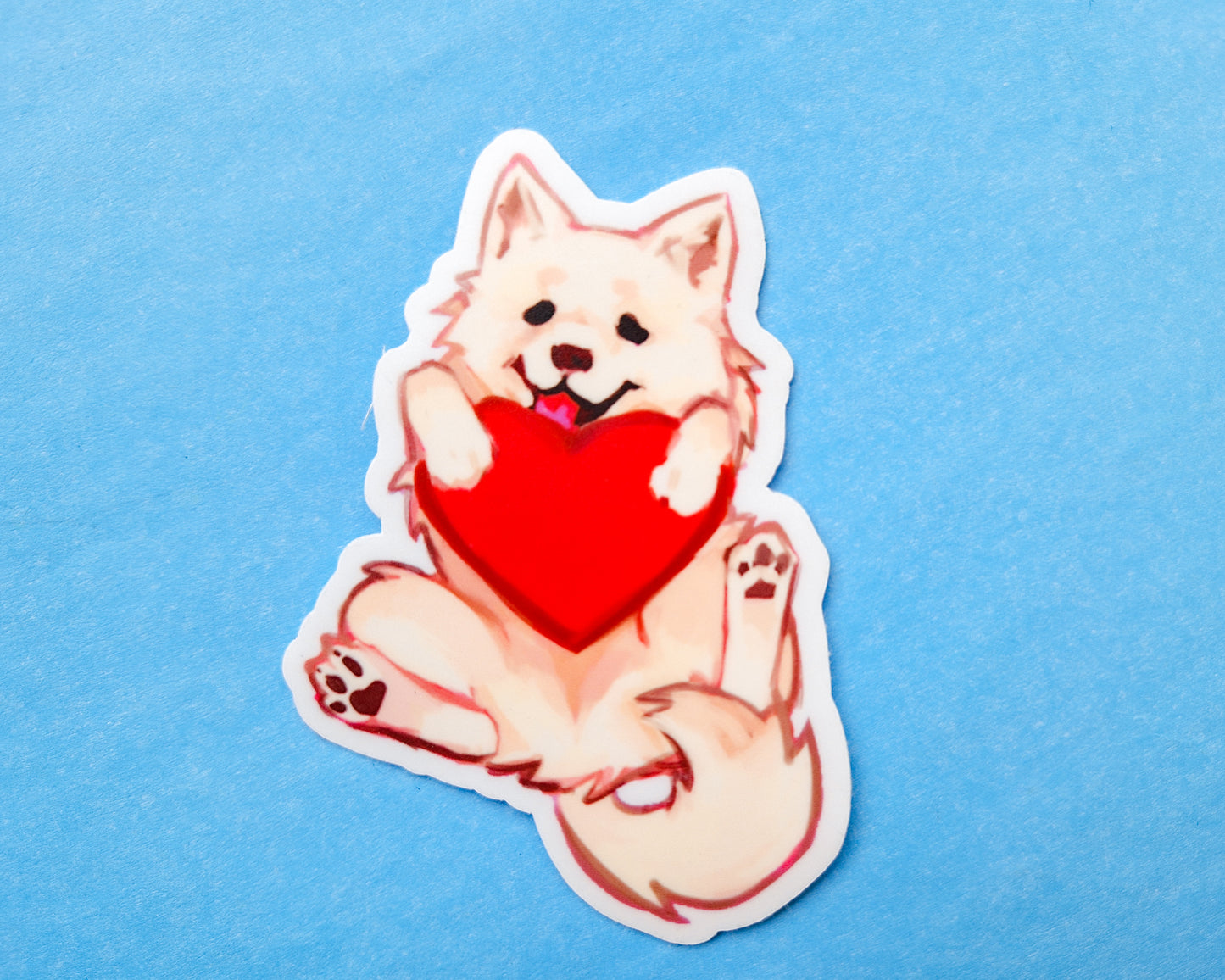 Heart Animals - Weatherproof Vinyl Stickers