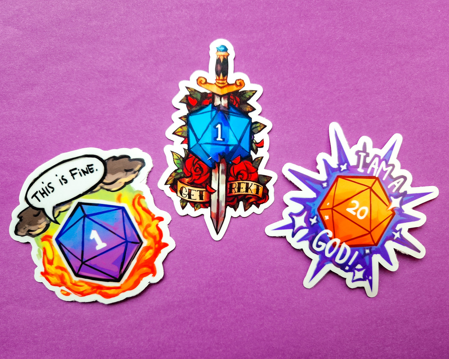 DnD Moods - Weatherproof Vinyl Stickers
