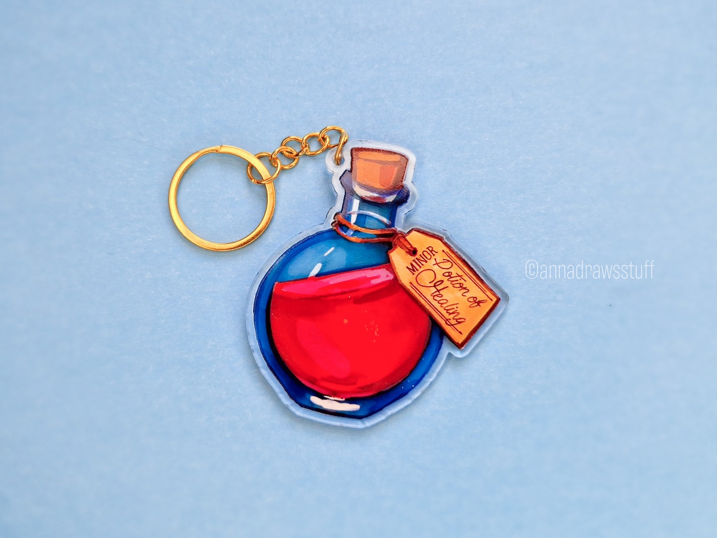 Health Potion Keychain