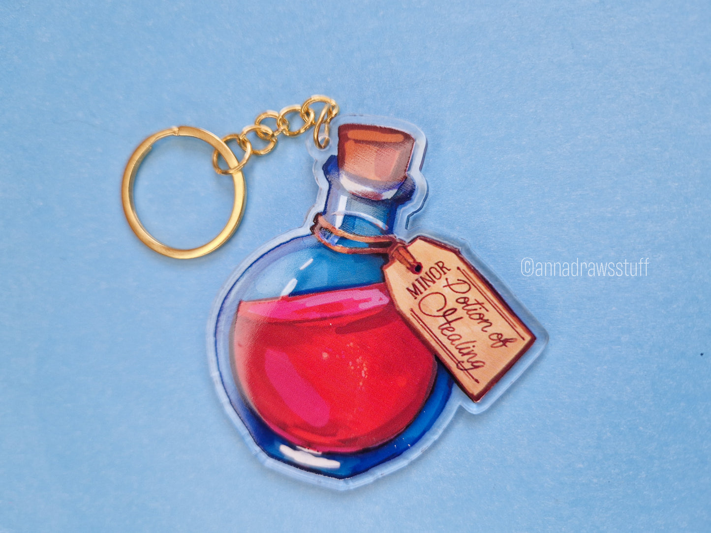 Health Potion Keychain