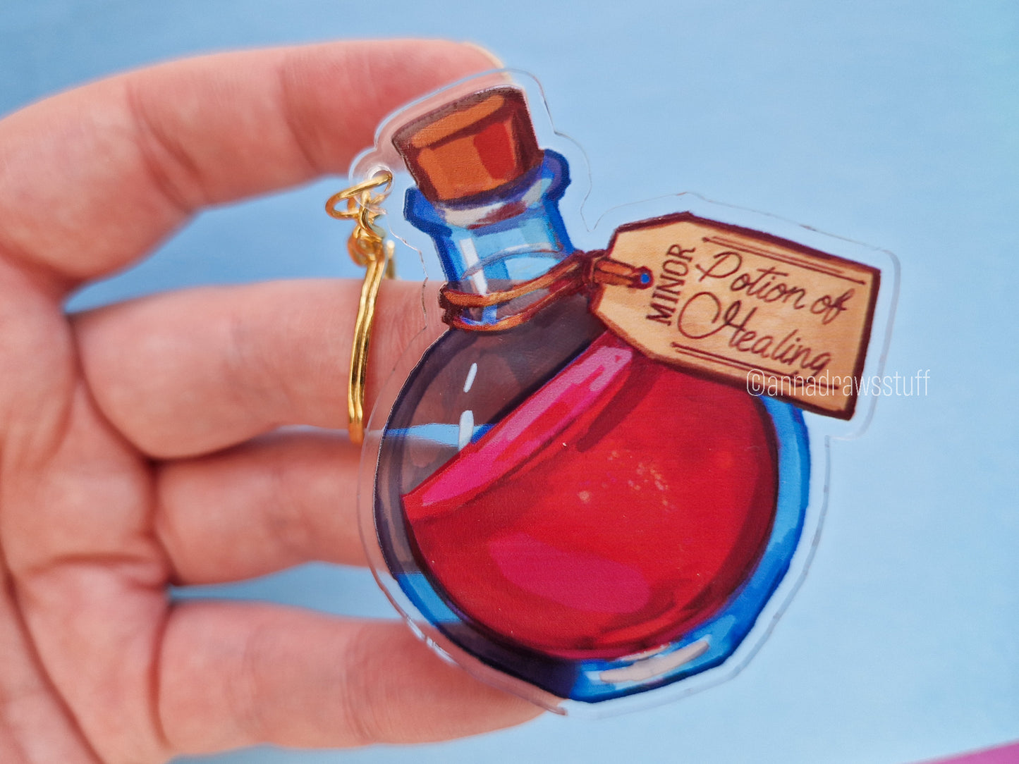 Health Potion Keychain