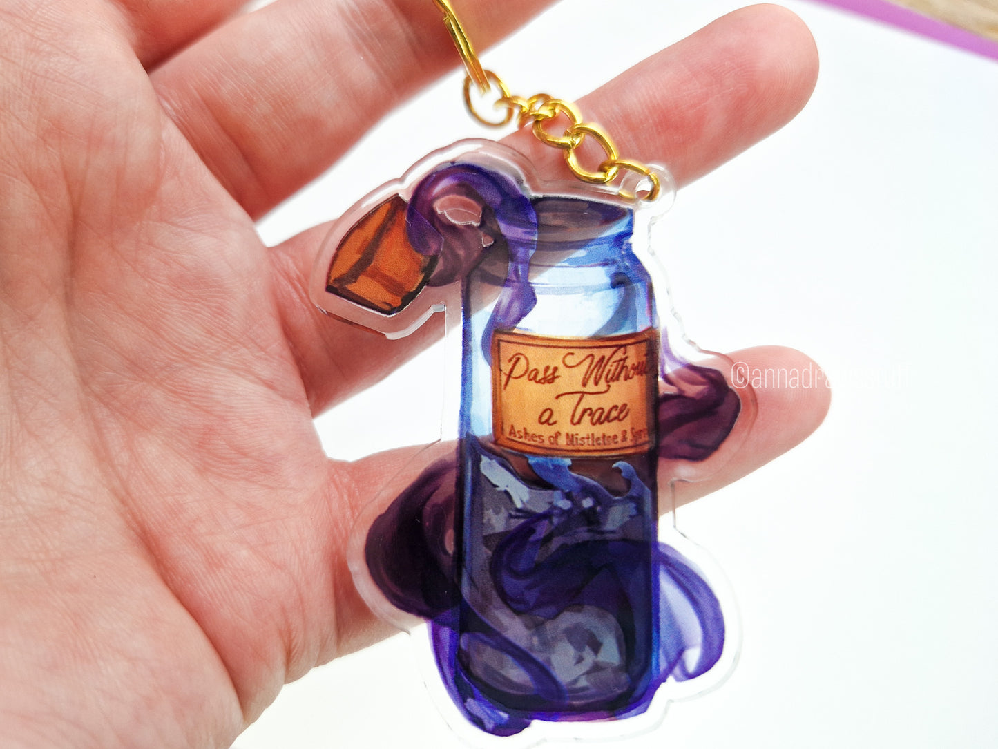 Pass Without A Trace DnD Keychain