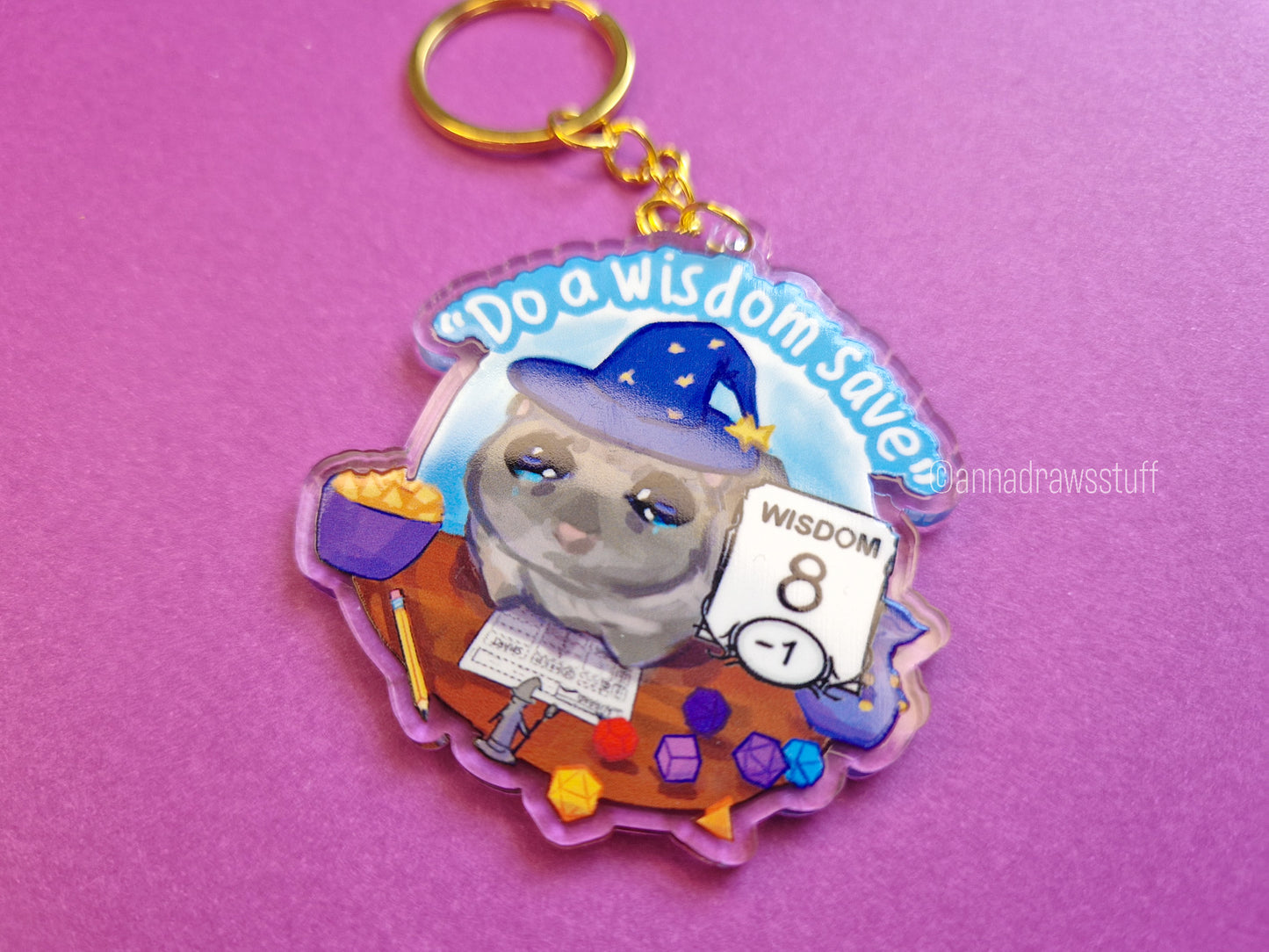Wisdom Save Hamster Keychain