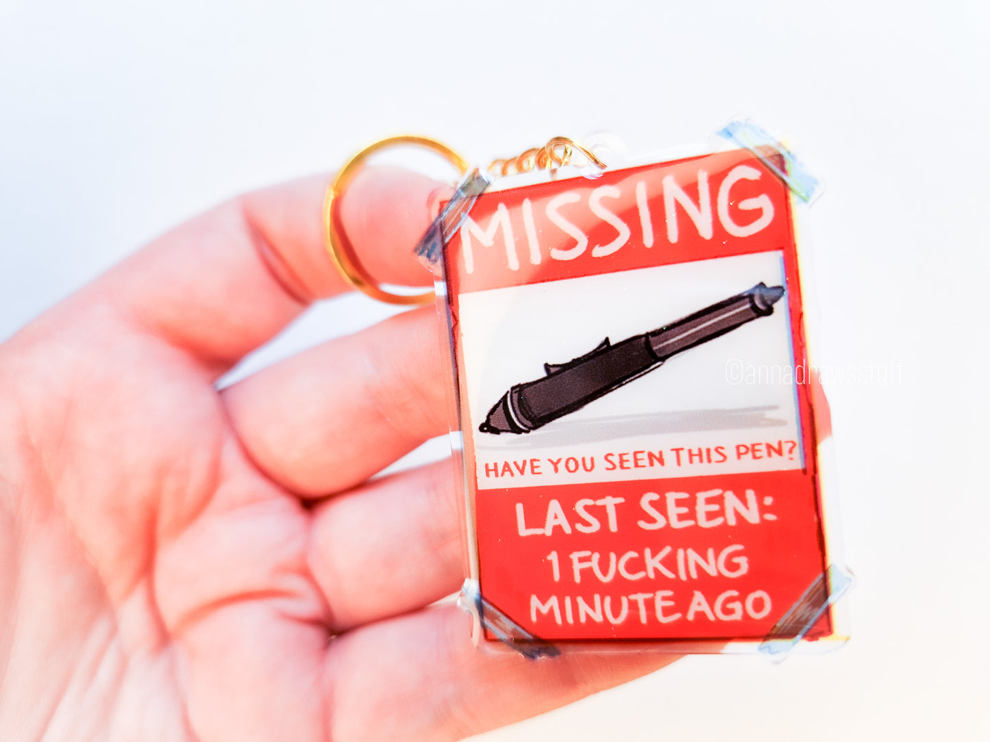 Missing Tablet Pen Keychain