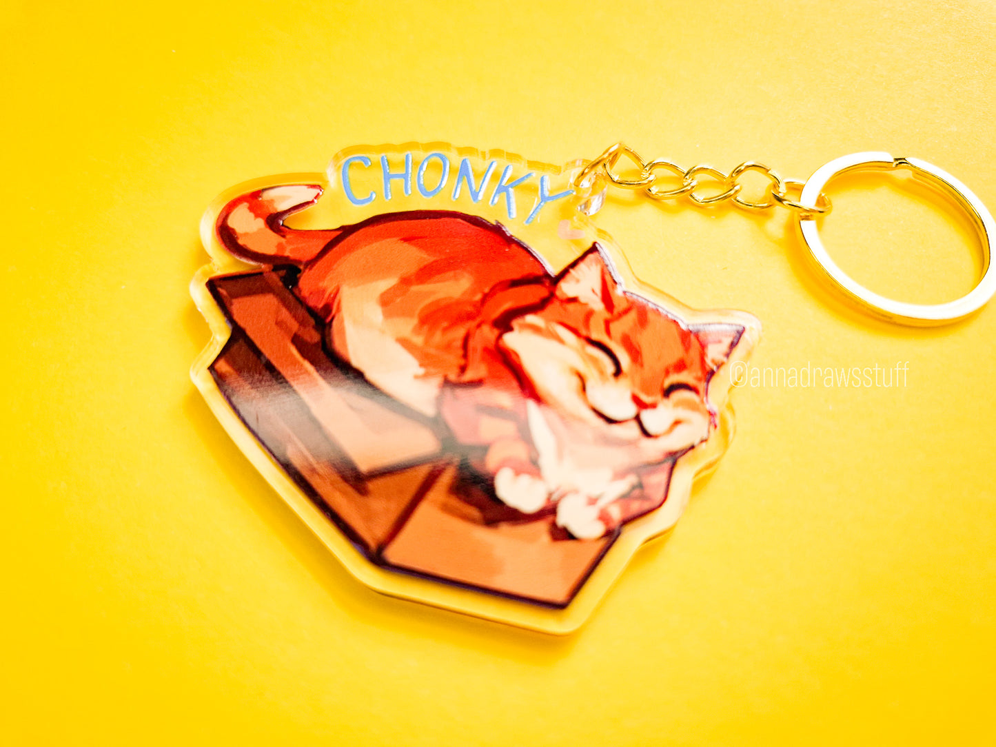Chonky Orange Cat Keychain