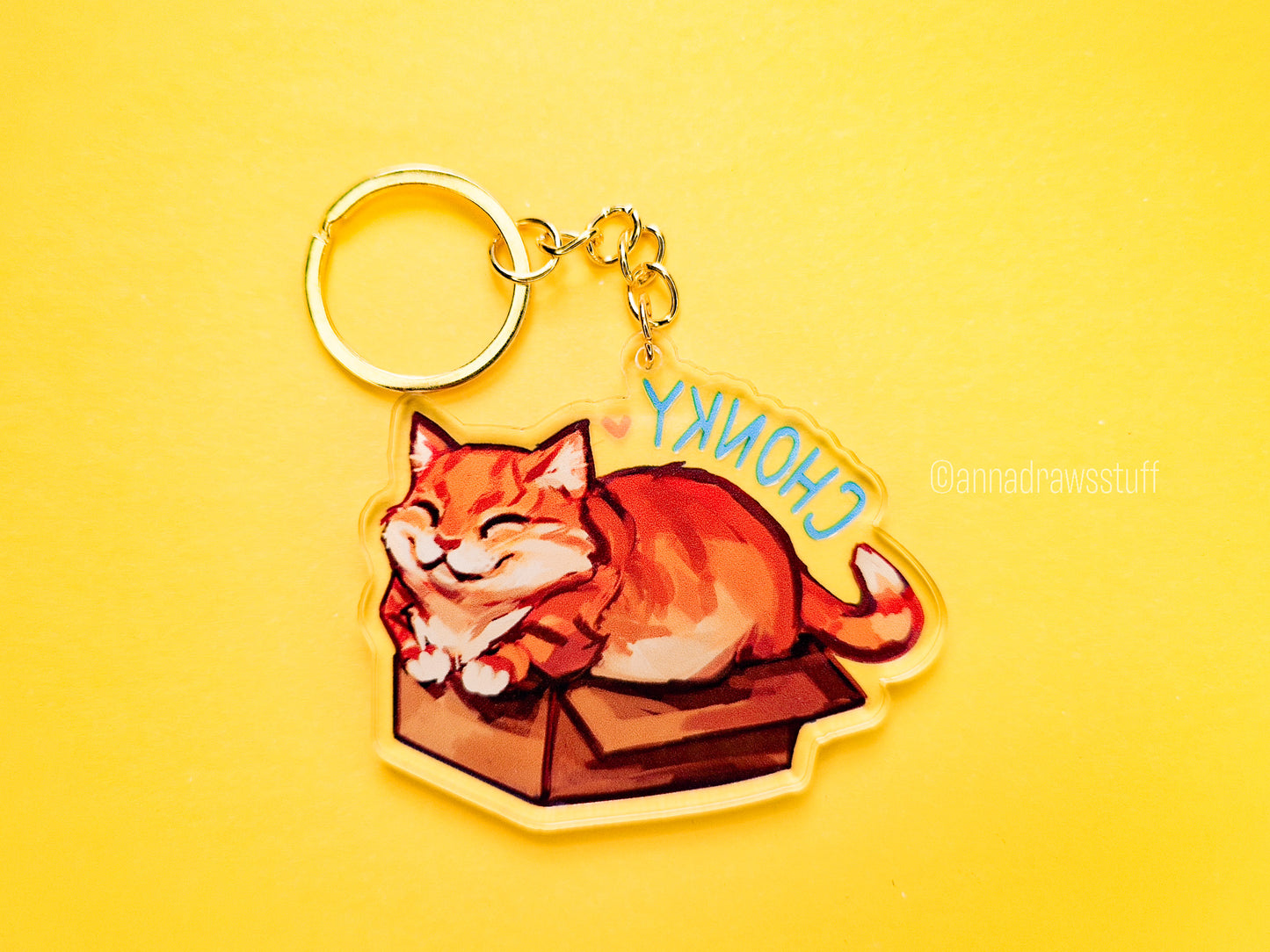 Chonky Orange Cat Keychain