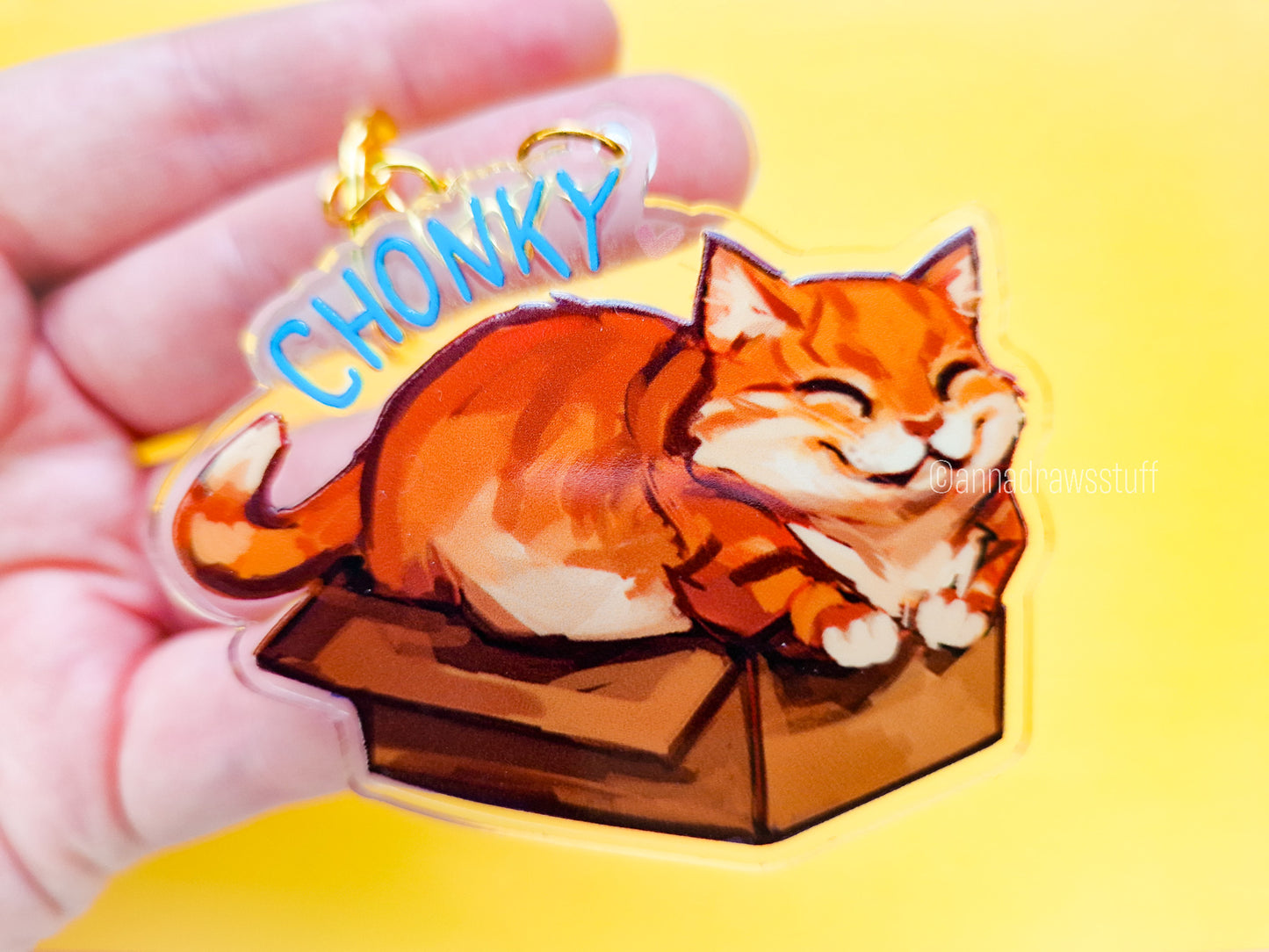 Chonky Orange Cat Keychain
