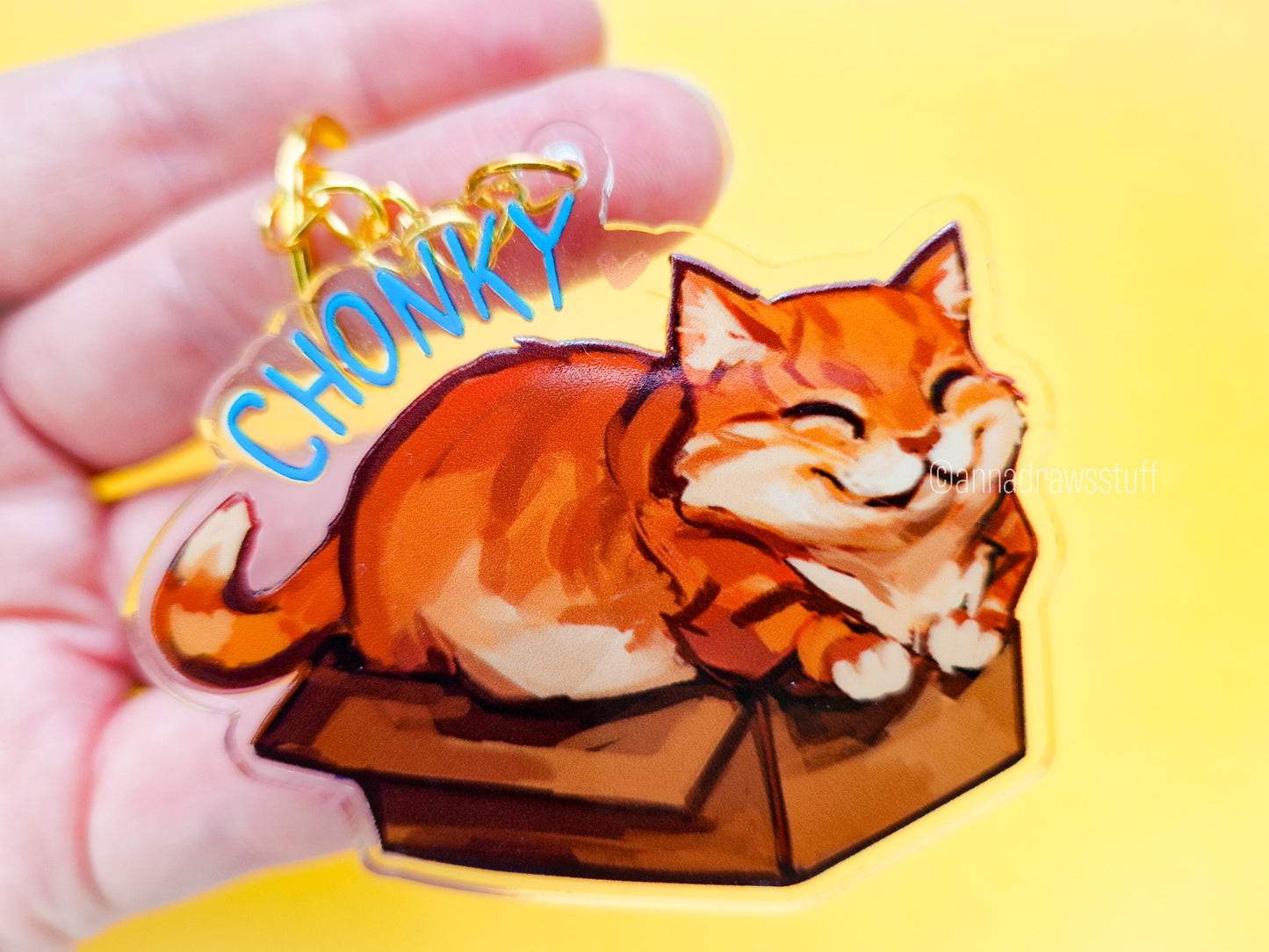 Chonky Orange Cat Keychain