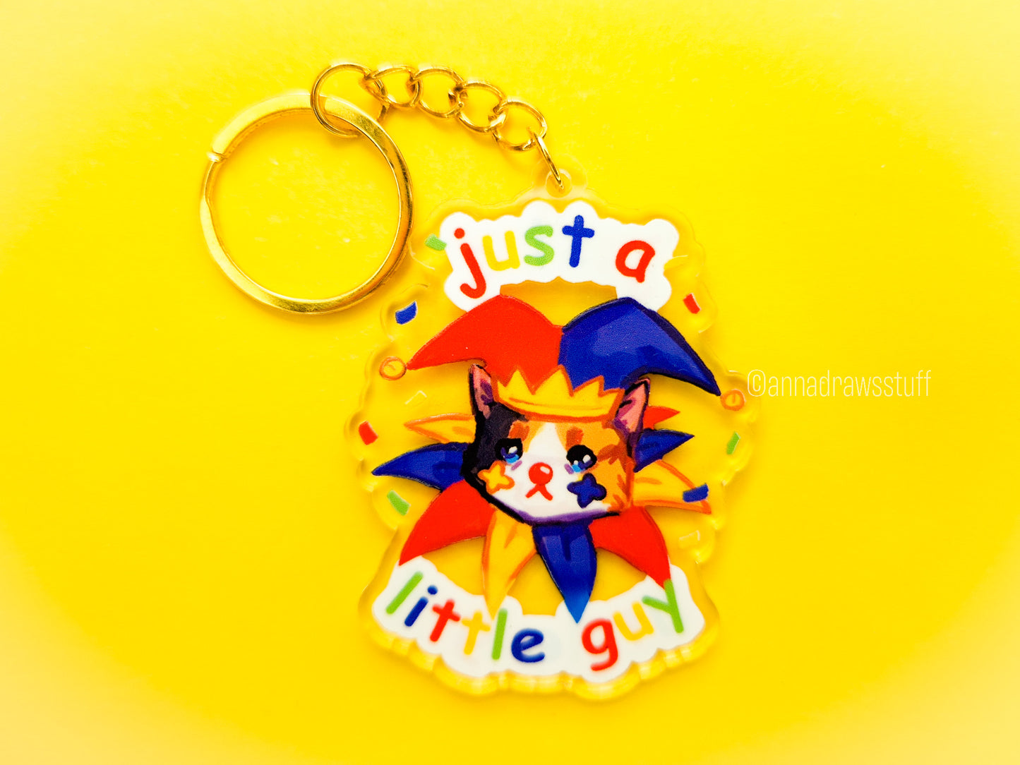 Clown Cat Acrylic Keychains