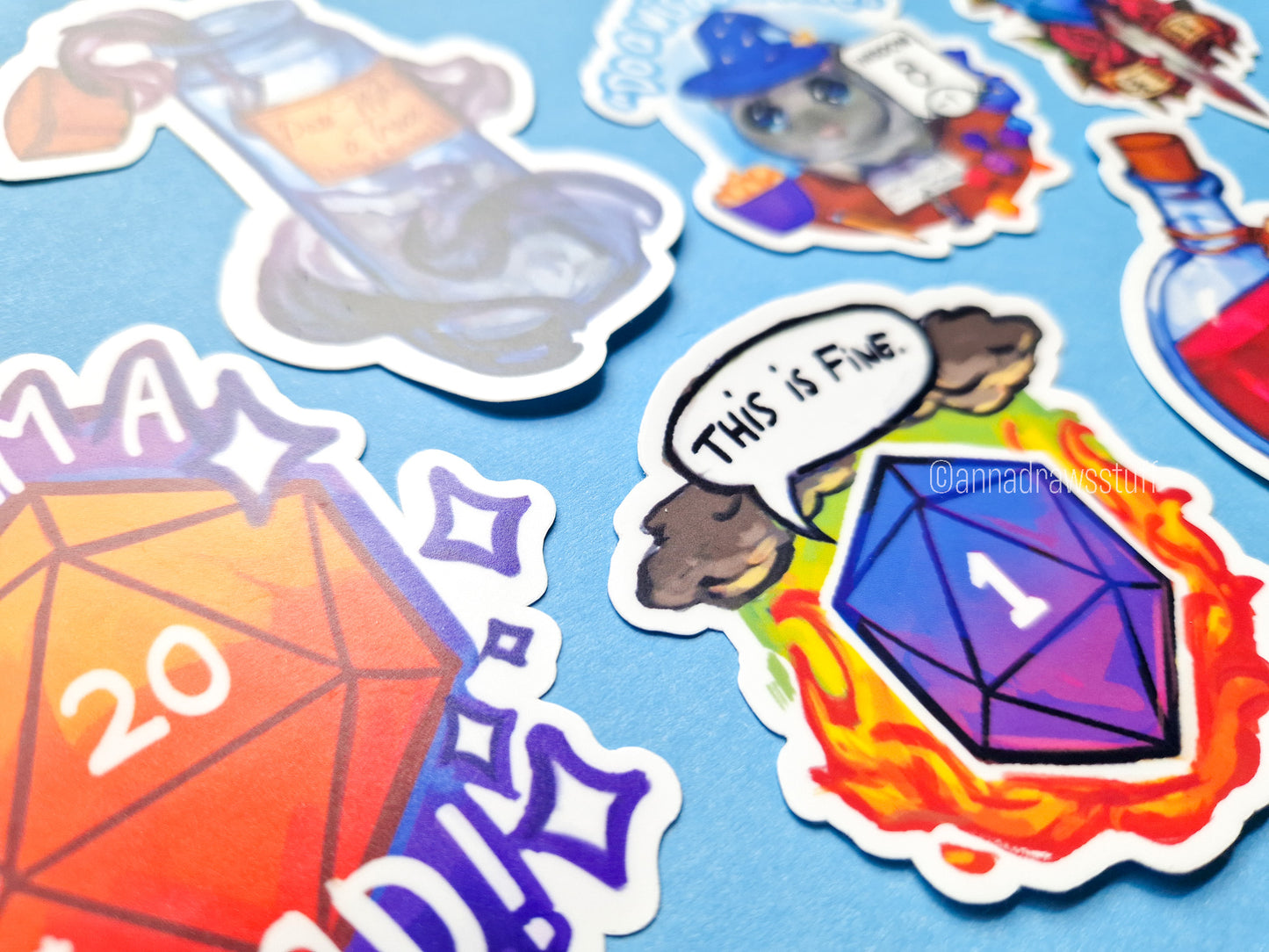 DnD Stickers - Waterproof Vinyl Stickers