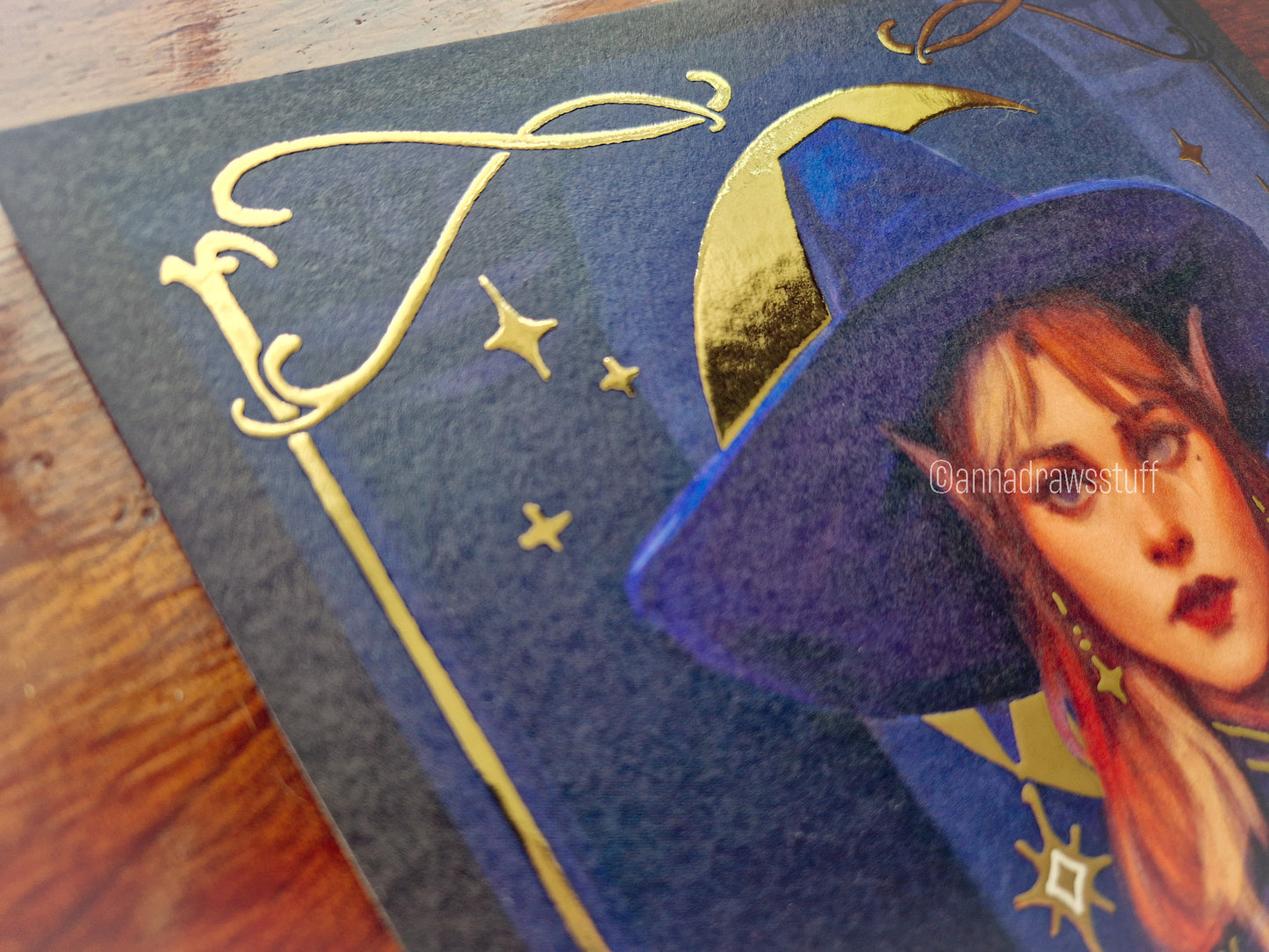 Oracle - A4 Gold Foil Print, A6 / postcard print (non gold foil)