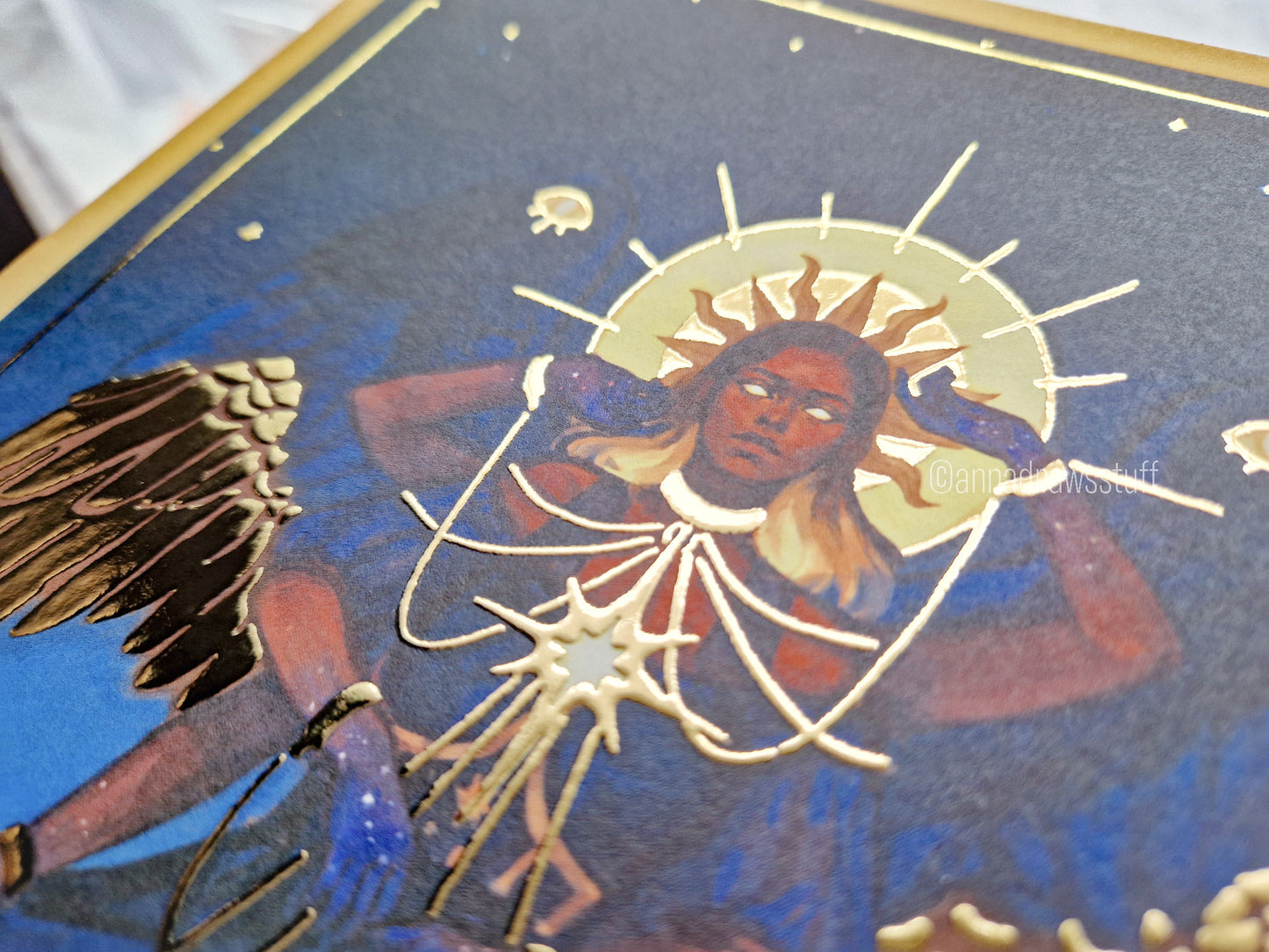 Dawnbringer - A4 Gold Foil Print, A6 / postcard print (non gold foil)