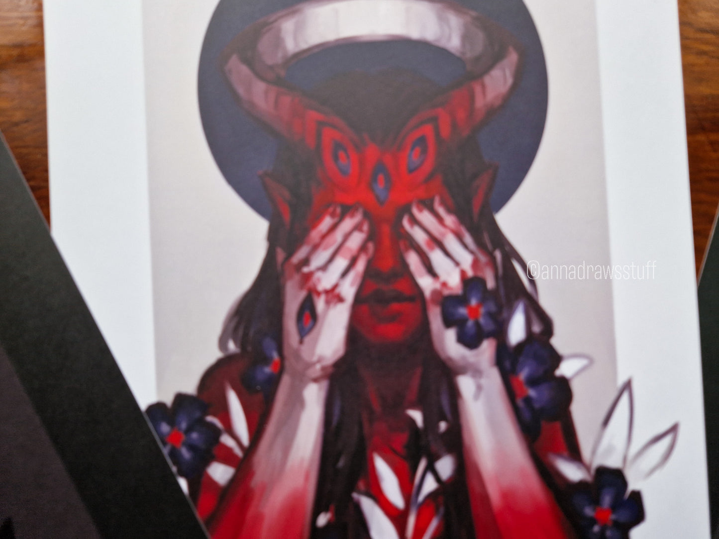 Three Wise Demons Art Prints - A4 (letter) or A6 (postcard) size