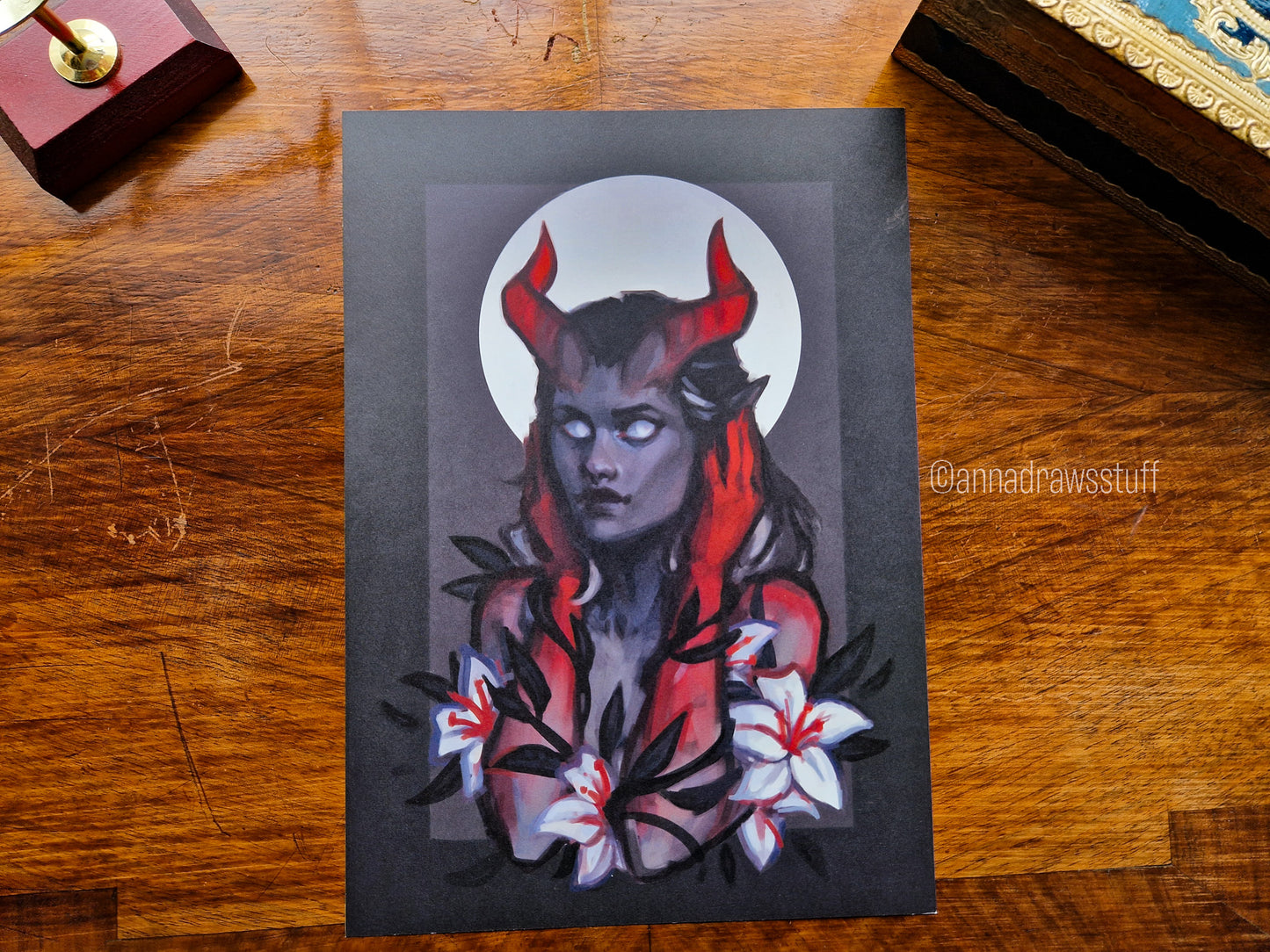 Three Wise Demons Art Prints - A4 (letter) or A6 (postcard) size