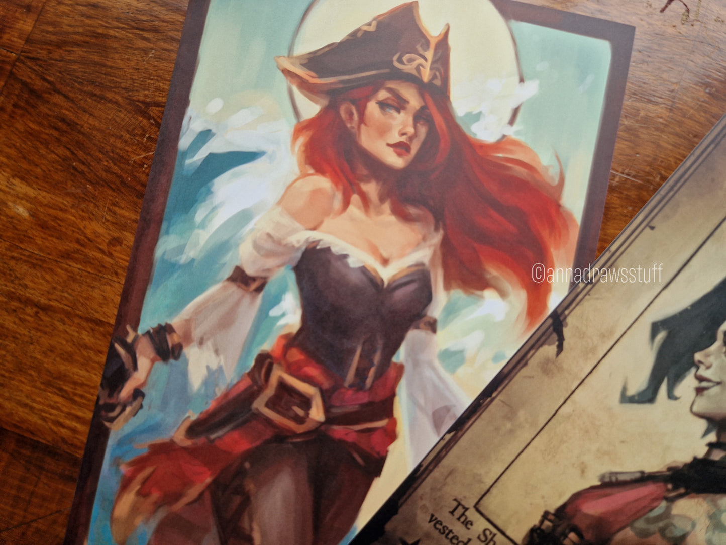 Miss Fortune and JInx Art Prints - A4 (letter) or A6 (postcard) size