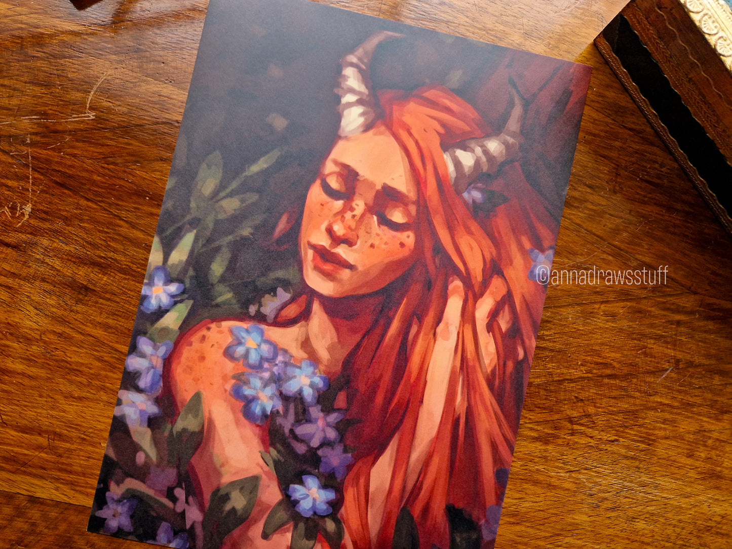 Faun Art Print - A4 (Letter) or A6 (postcard) size