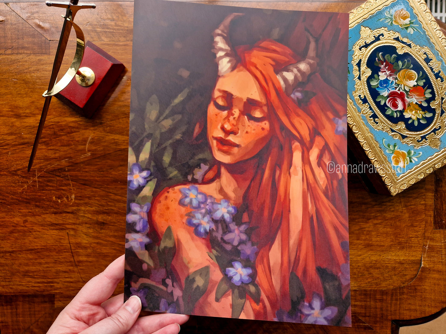Faun Art Print - A4 (Letter) or A6 (postcard) size