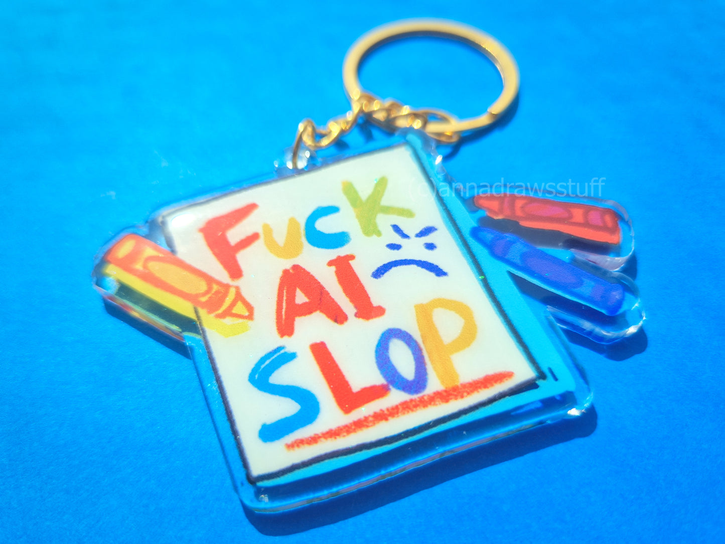 Anti AI Keychains