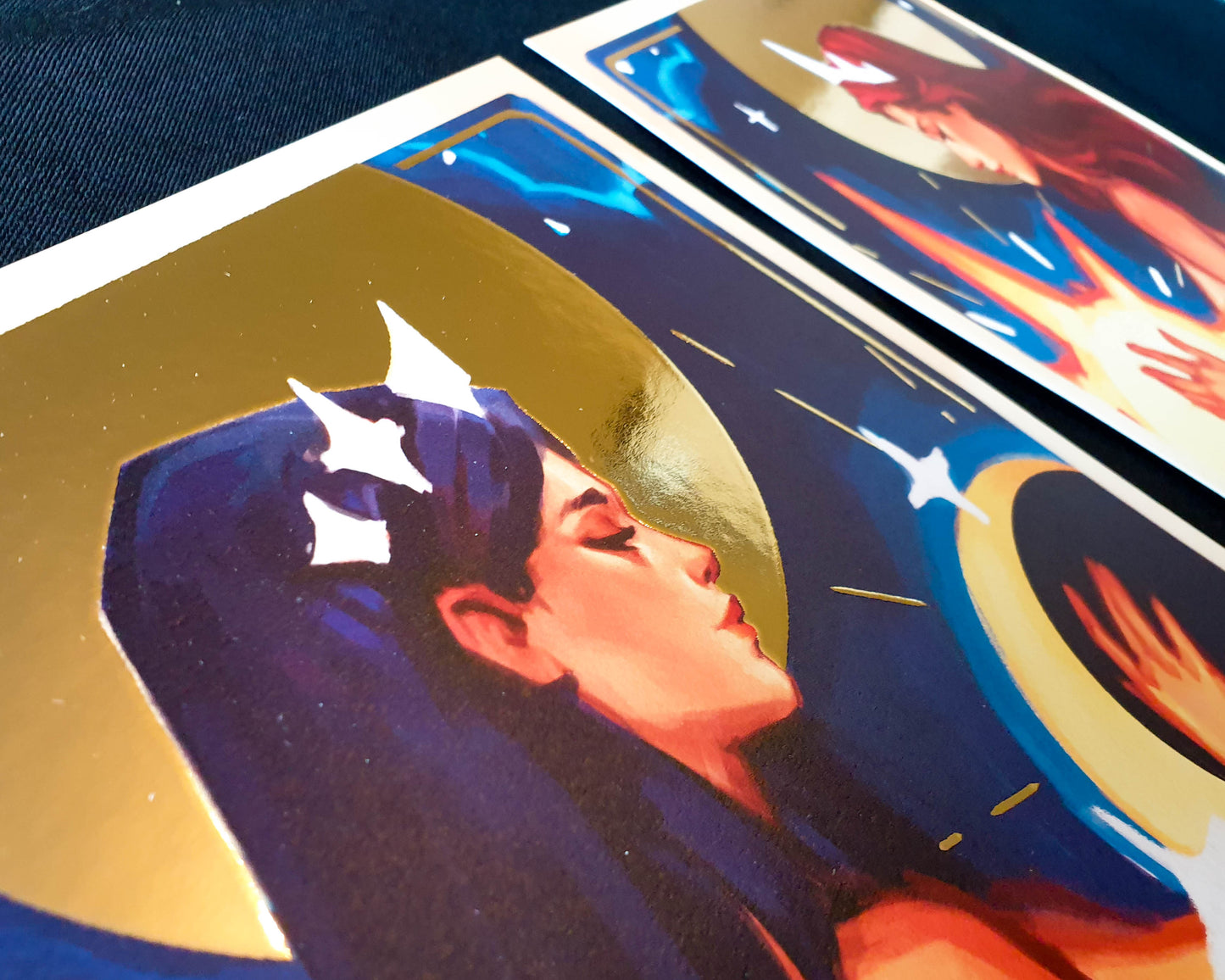 Sun and Moon - A4 Gold Foil Prints