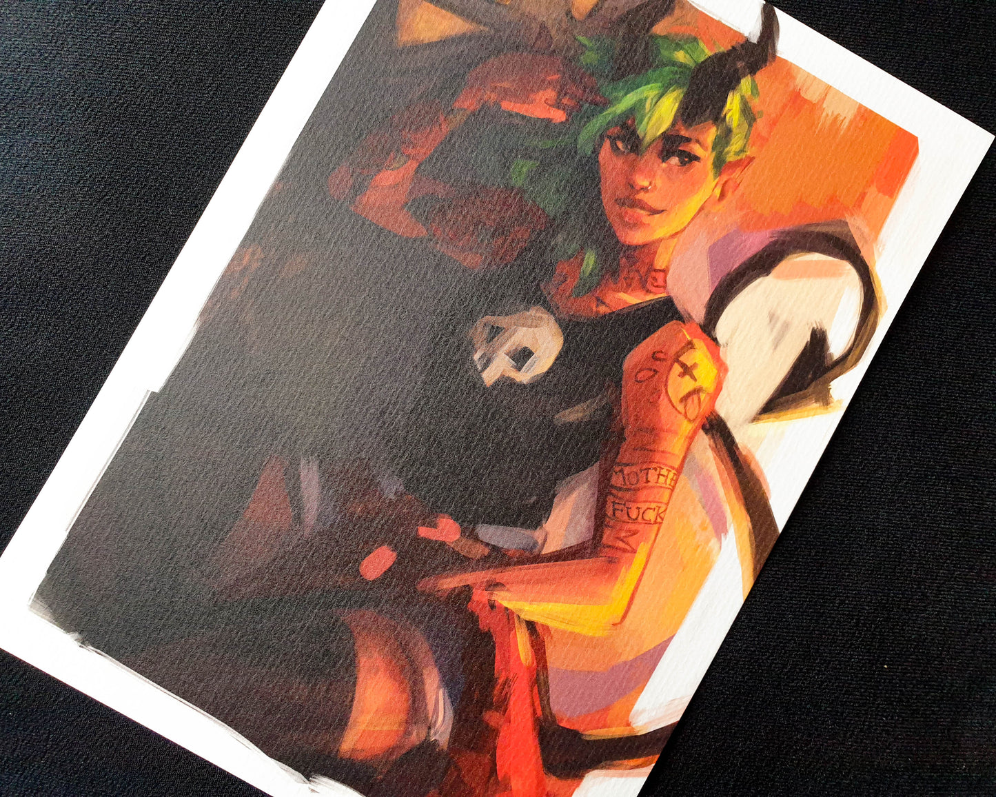 Demon Girl - A5 Art Print