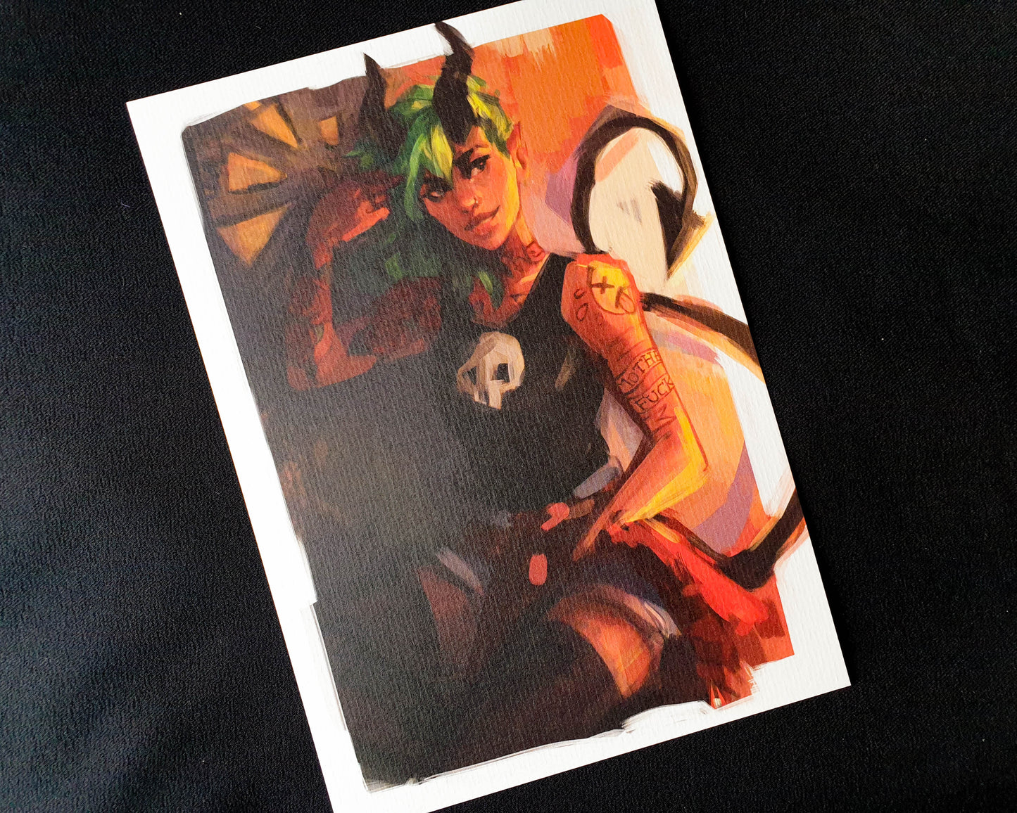 Demon Girl - A5 Art Print