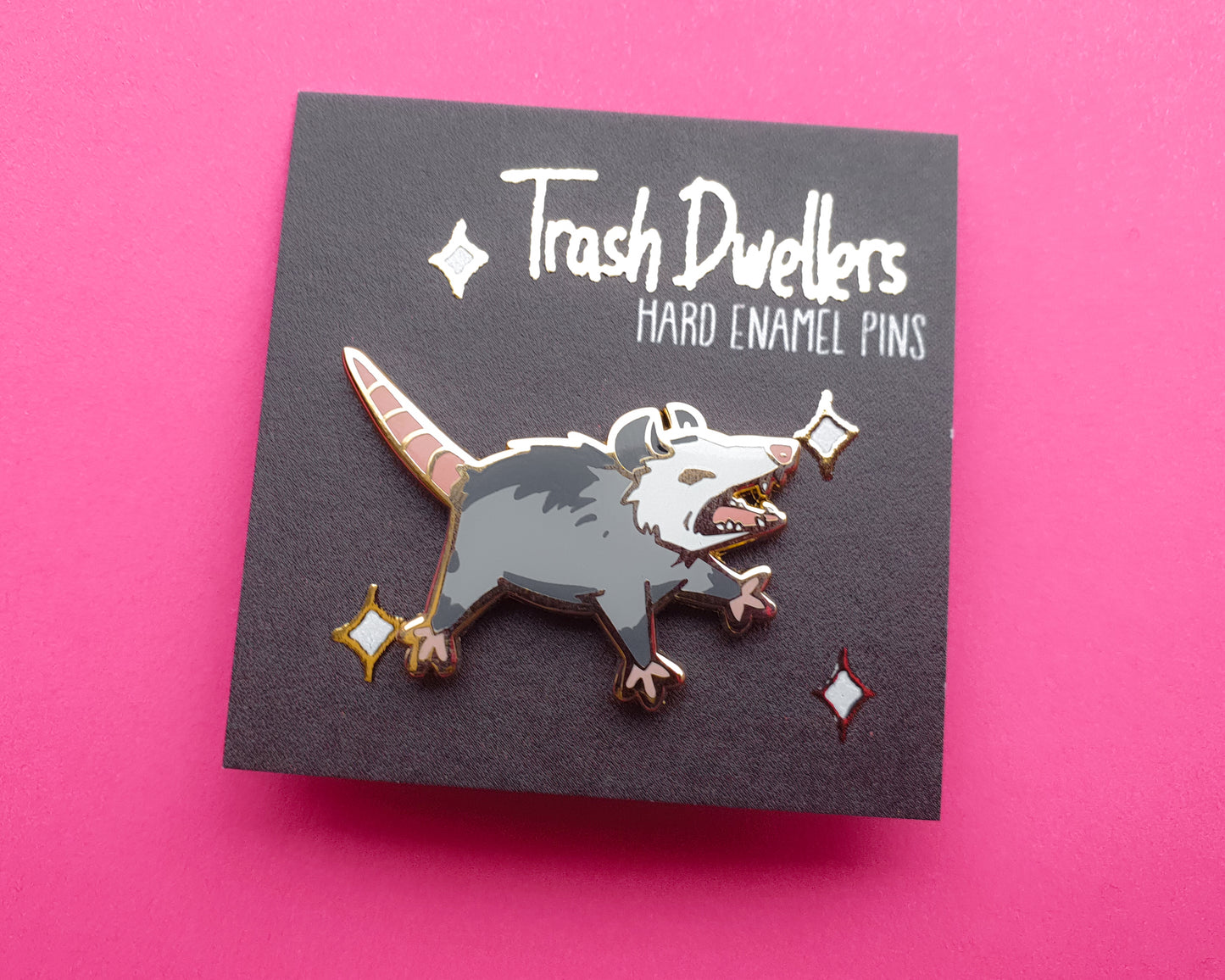 Opossum - Hard Enamel Pin - Trash Dwellers