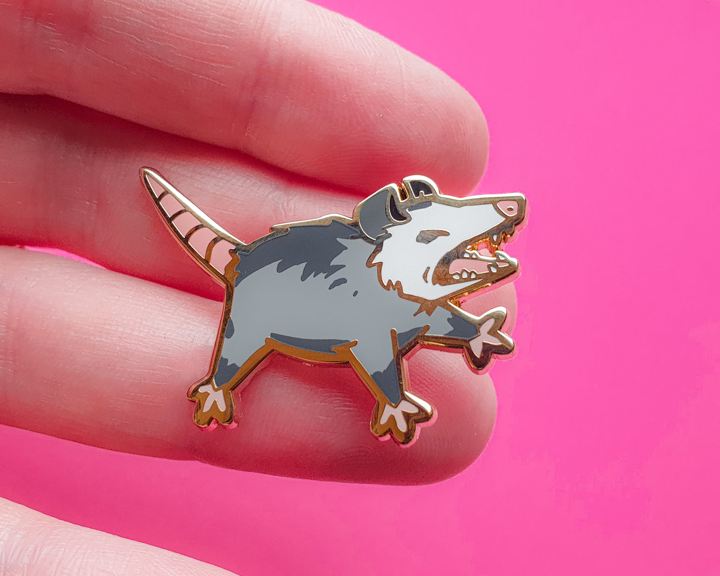 Opossum - Hard Enamel Pin - Trash Dwellers