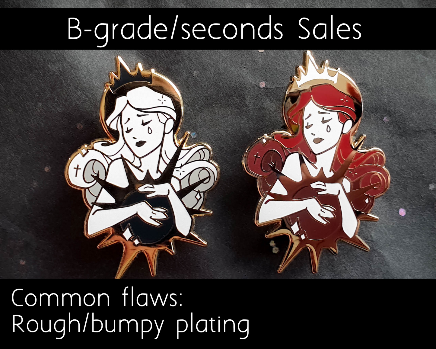 The Sun - Hard Enamel Pin - Star-crossed Lovers (Collaboration by Astermorn and Annadrawsstuff)