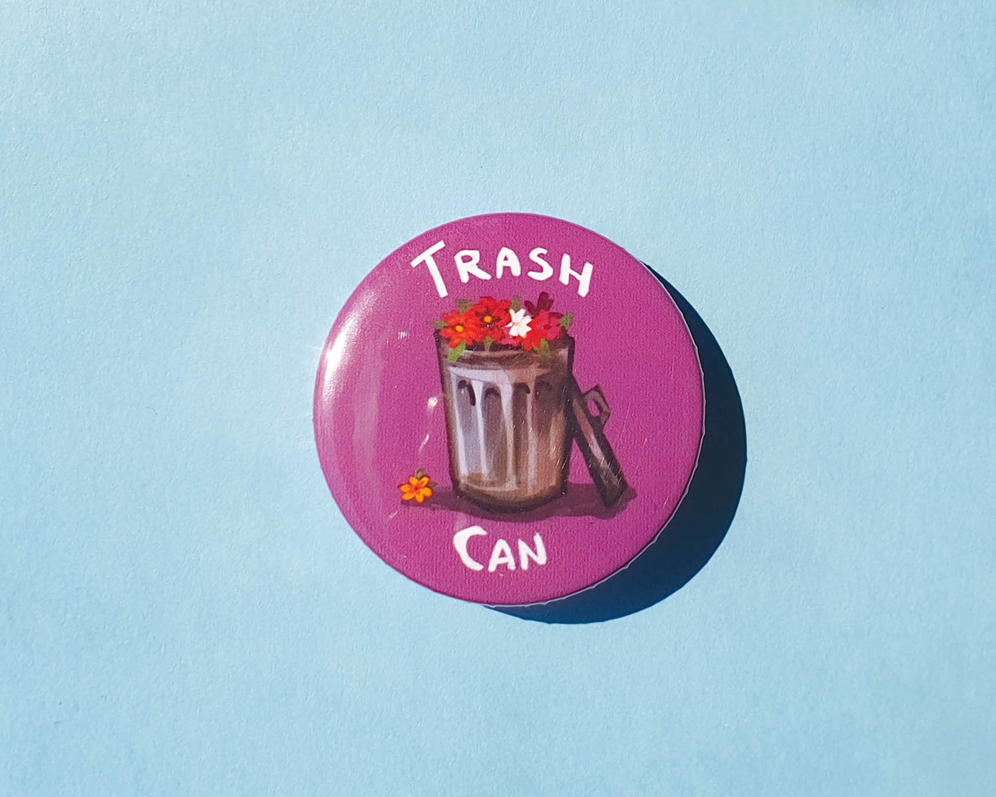 Trash Person Pinback Buttons