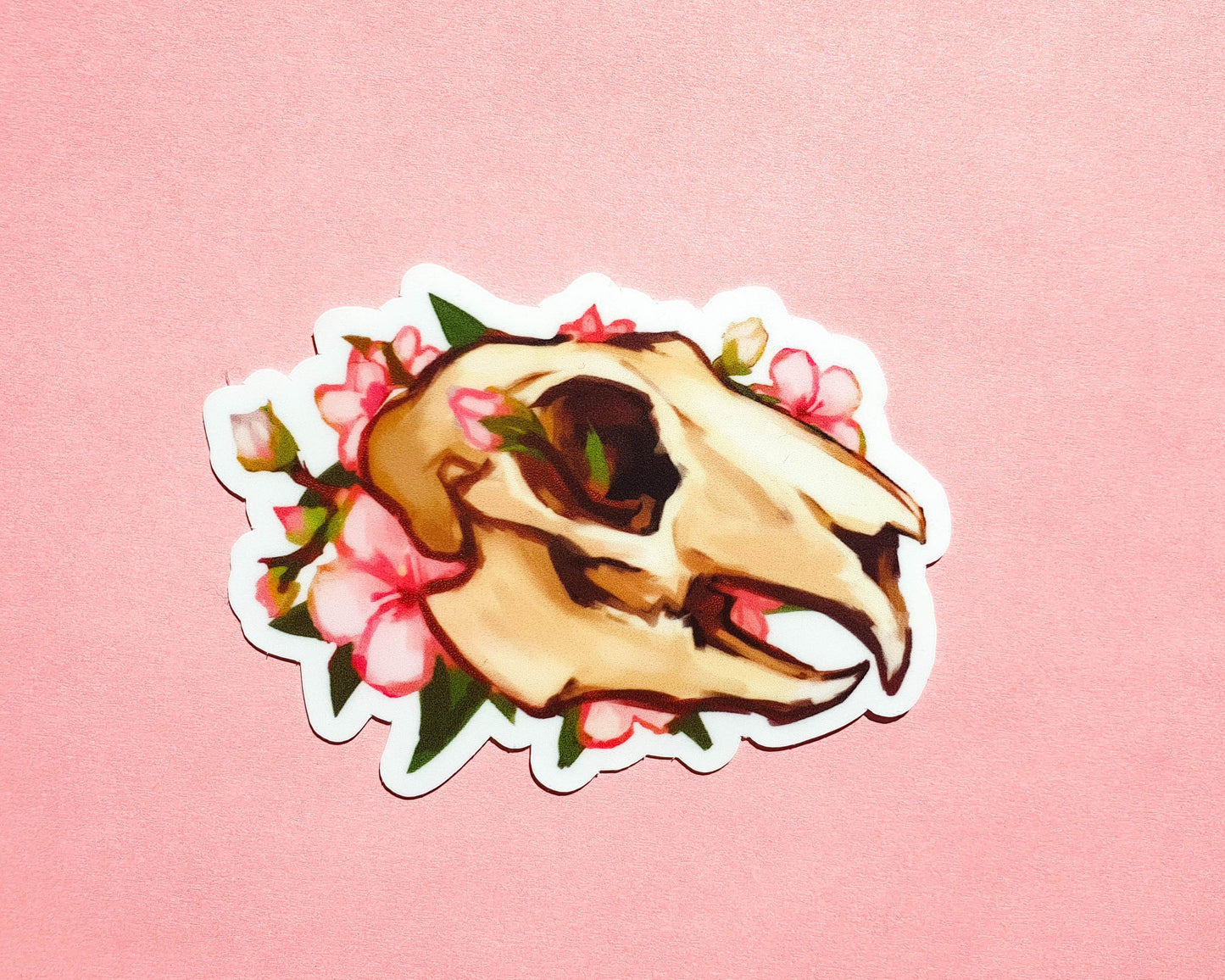 Animal Skulls and Flowers - Weatherproof Vinyl Stickers