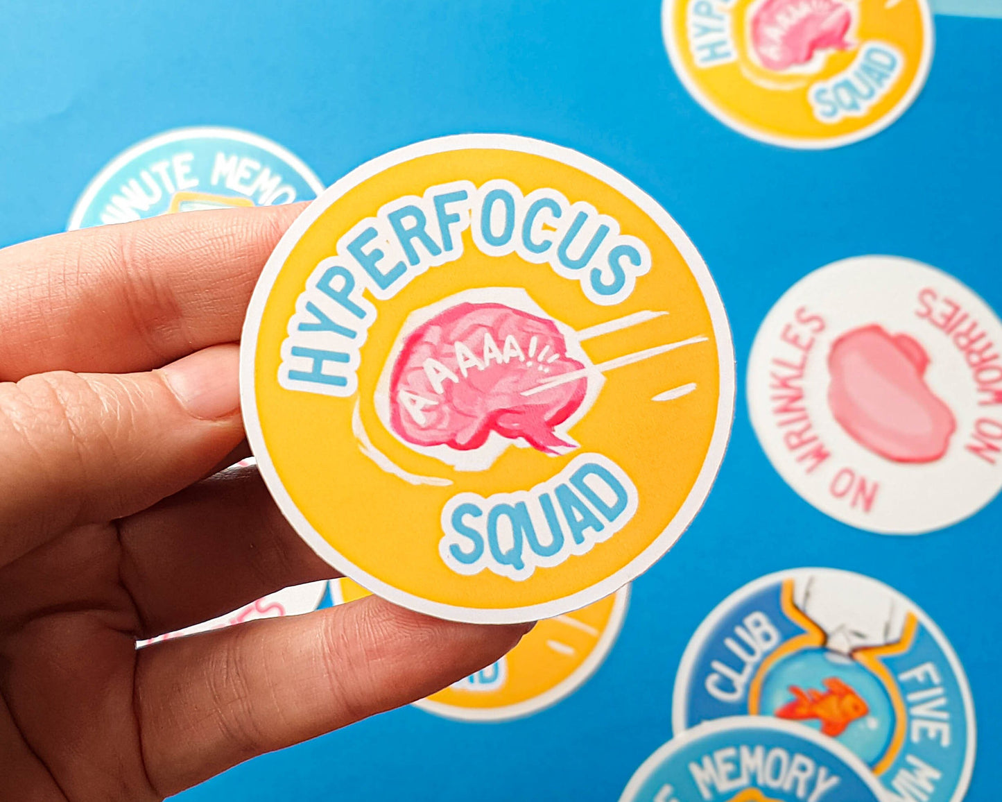 ADHD sticker pack - 4 Matte Vinyl Stickers