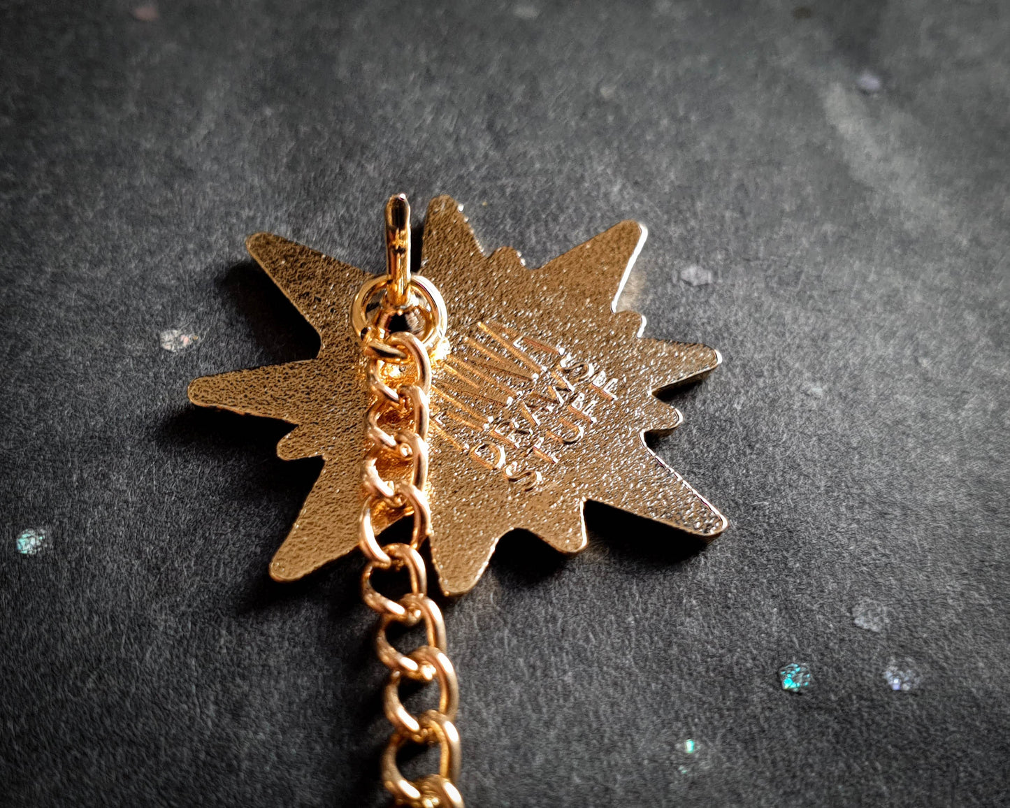 Sun And Moon Collar Pins - Hard Enamel Pin Set - Star-crossed Lovers (Collaboration by Astermorn and Annadrawsstuff)