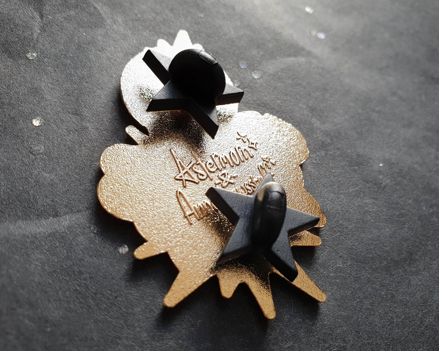 The Sun - Hard Enamel Pin - Star-crossed Lovers (Collaboration by Astermorn and Annadrawsstuff)