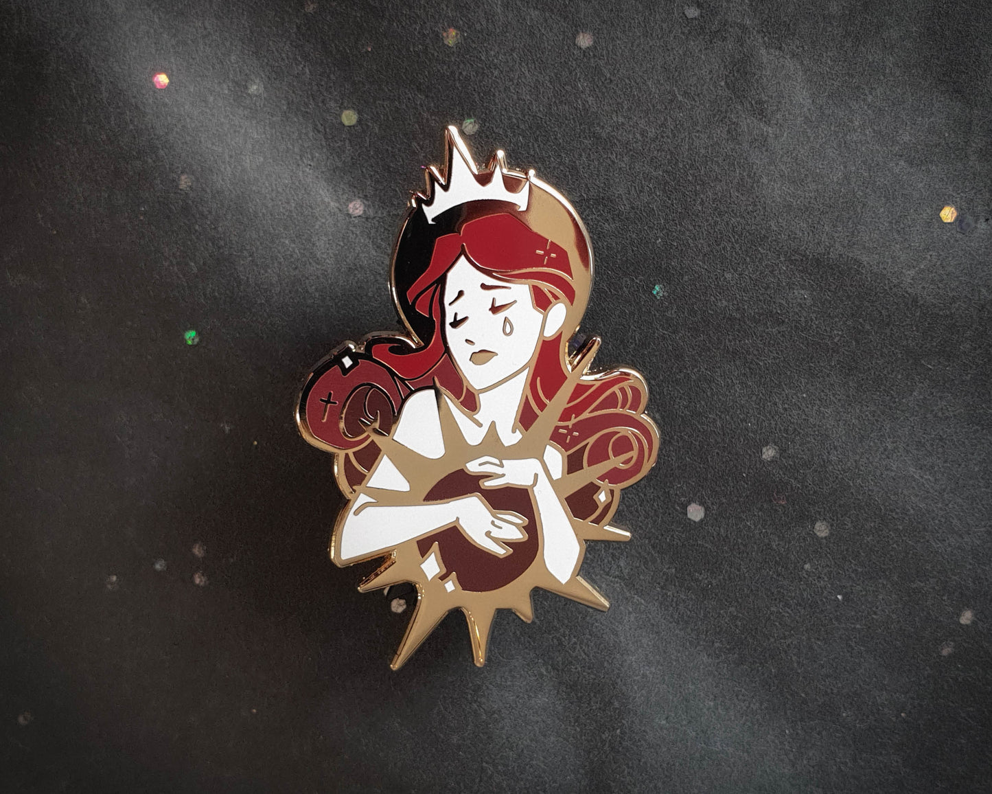The Sun - Hard Enamel Pin - Star-crossed Lovers (Collaboration by Astermorn and Annadrawsstuff)