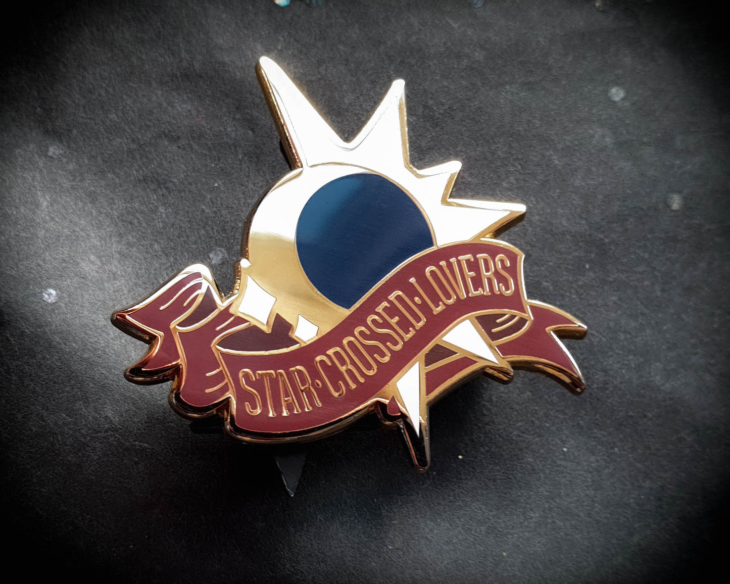 The Eclipse - Hard Enamel Pin - Star-crossed Lovers (Collaboration by Astermorn and Annadrawsstuff)