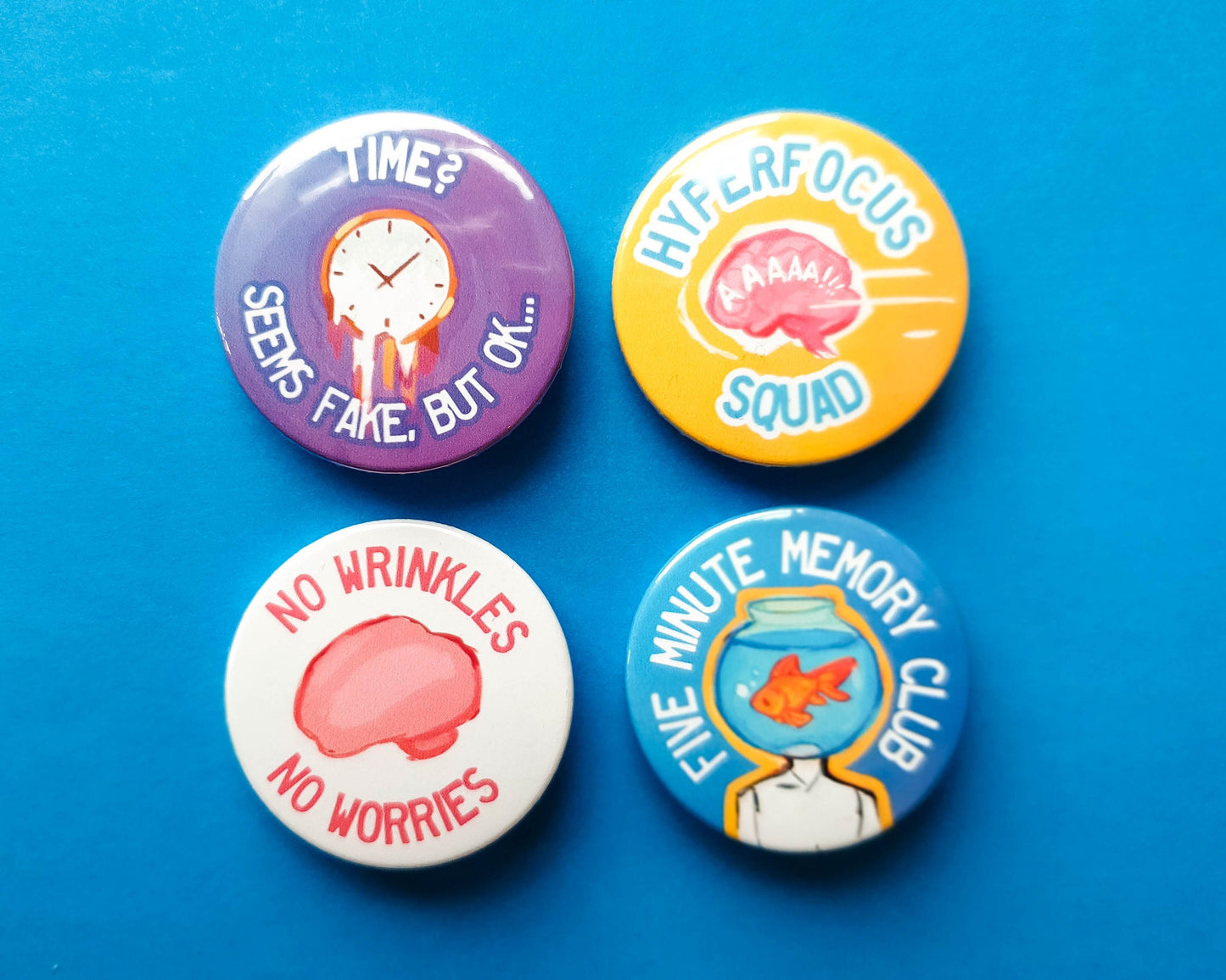 ADHD Pinback Buttons