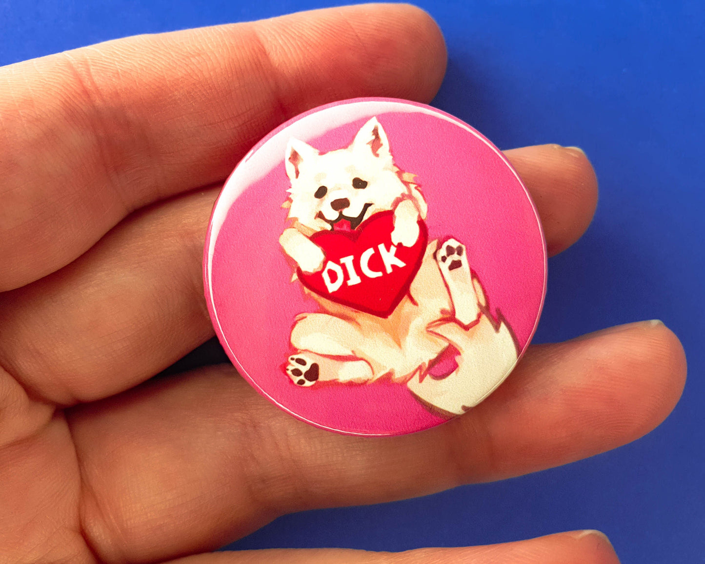 Frisky Animal Pinback buttons