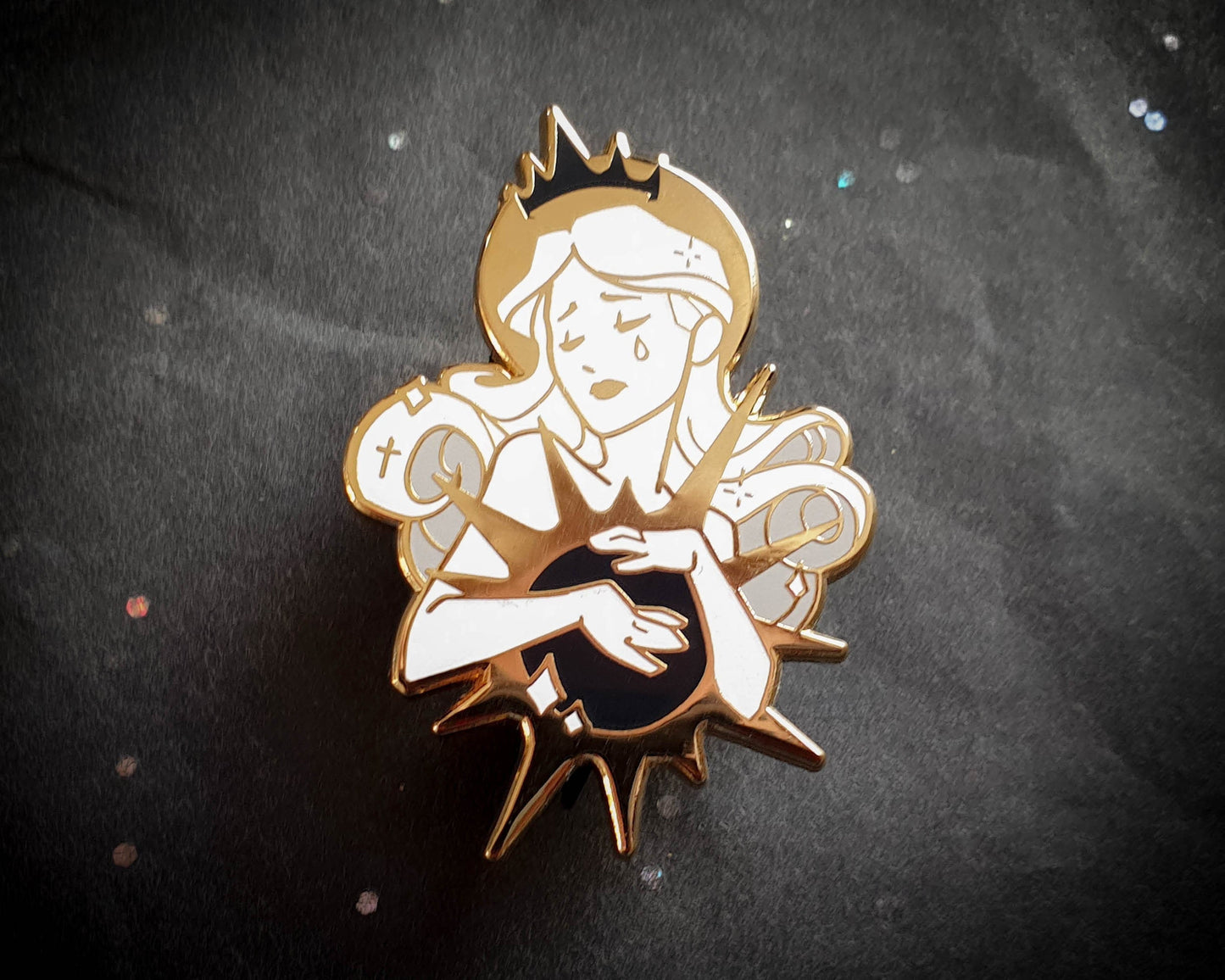 The Sun - Hard Enamel Pin - Star-crossed Lovers (Collaboration by Astermorn and Annadrawsstuff)