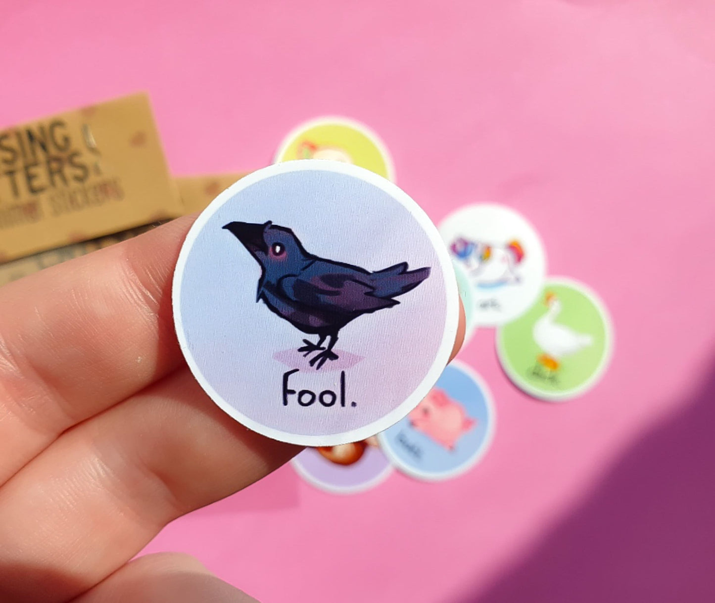 Cursing Critters Sticker Pack - 12 Matte Vinyl Stickers