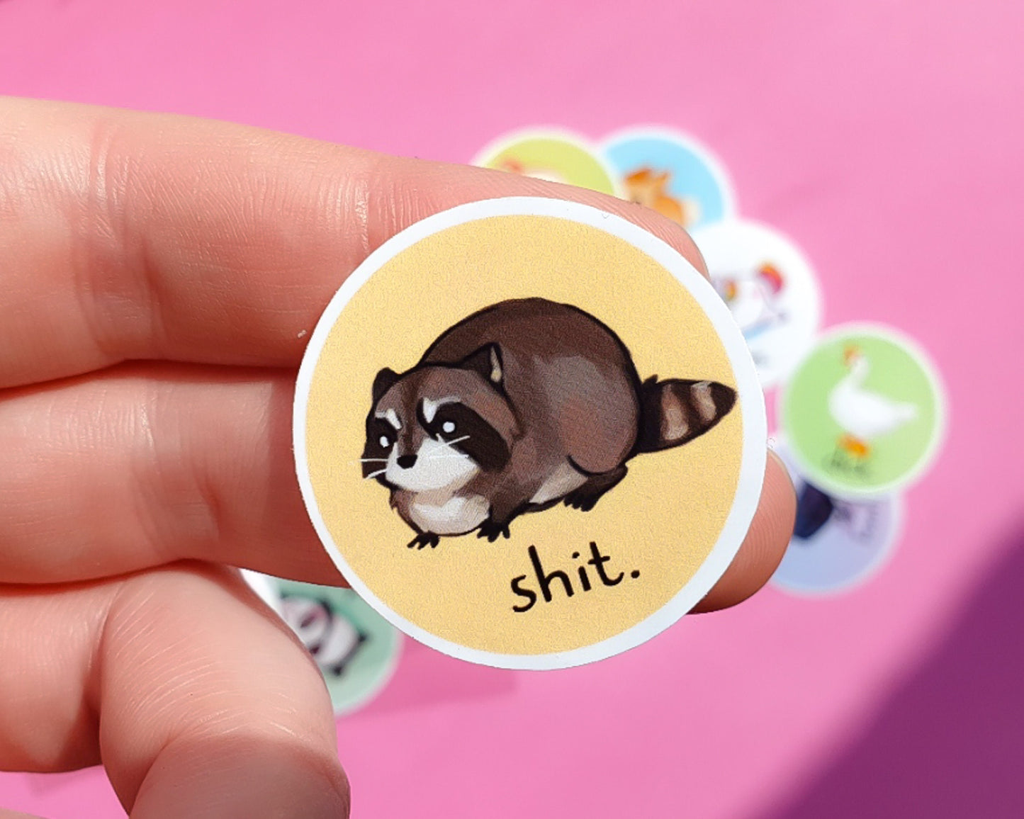 Cursing Critters Sticker Pack - 12 Matte Vinyl Stickers