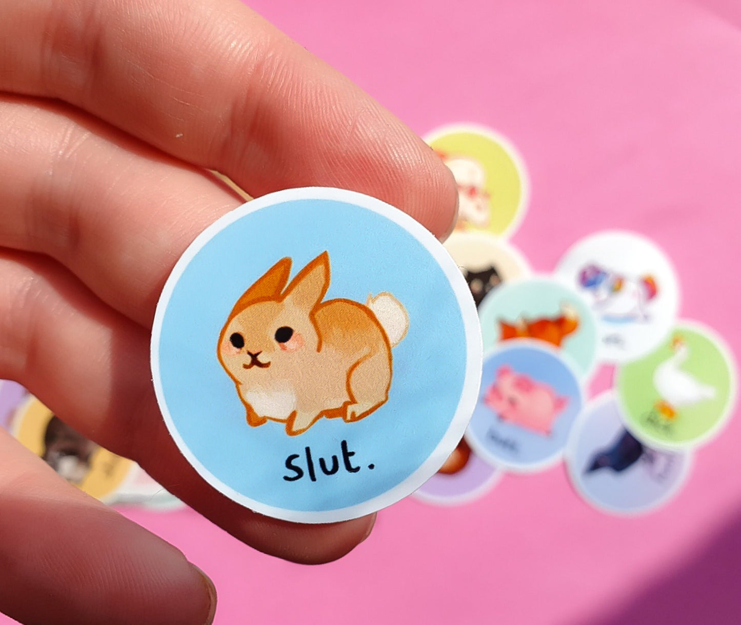 Cursing Critters Sticker Pack - 12 Matte Vinyl Stickers
