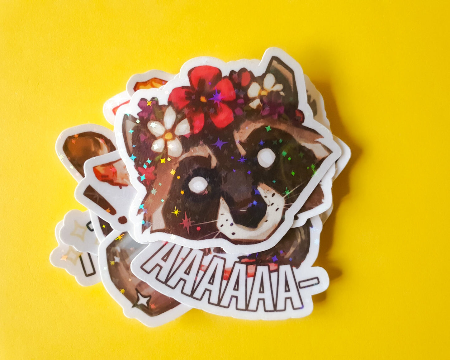 Trash Critters Sticker Pack - 9 Holographic Vinyl Stickers