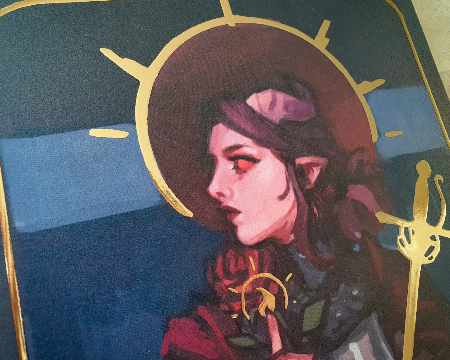 Ace Of Swords - A4 Gold Foil Print