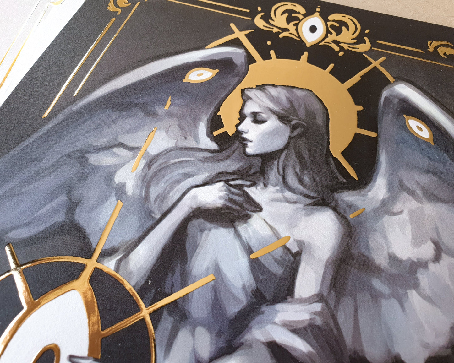 Marble Angels - A4 Gold Foil Prints