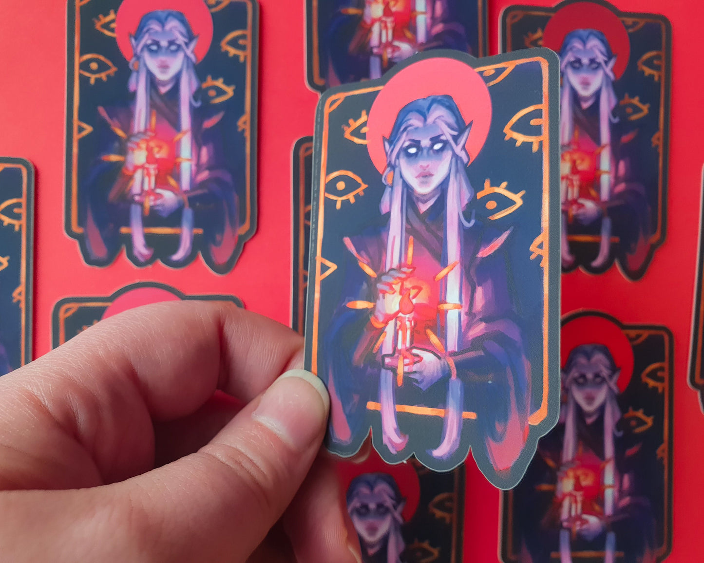 DnD OC Foil Stickers - Mirror Foil Vinyl Stickers