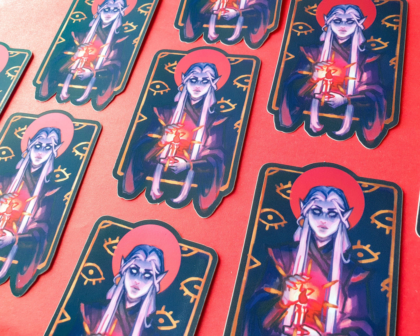 DnD OC Foil Stickers - Mirror Foil Vinyl Stickers