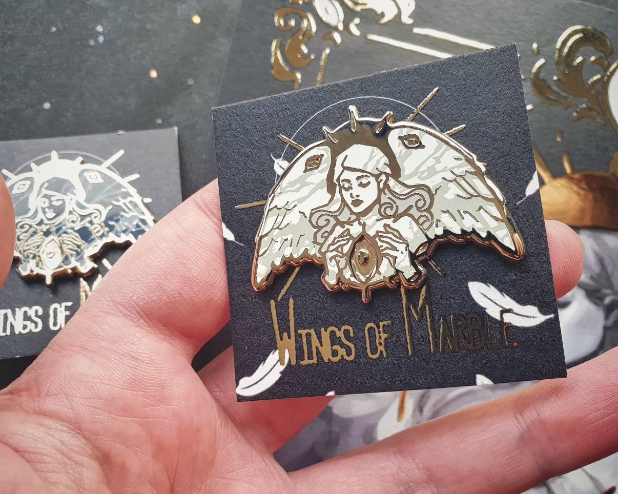 Marble Angels - Hard Enamel Pins - Wings of Marble